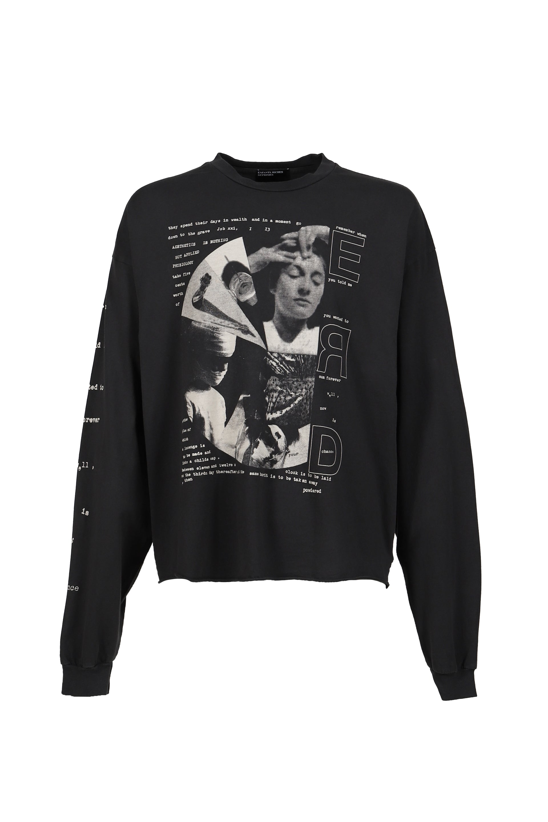 REMEMBER WHEN LS T-SHIRT / FADED BLK