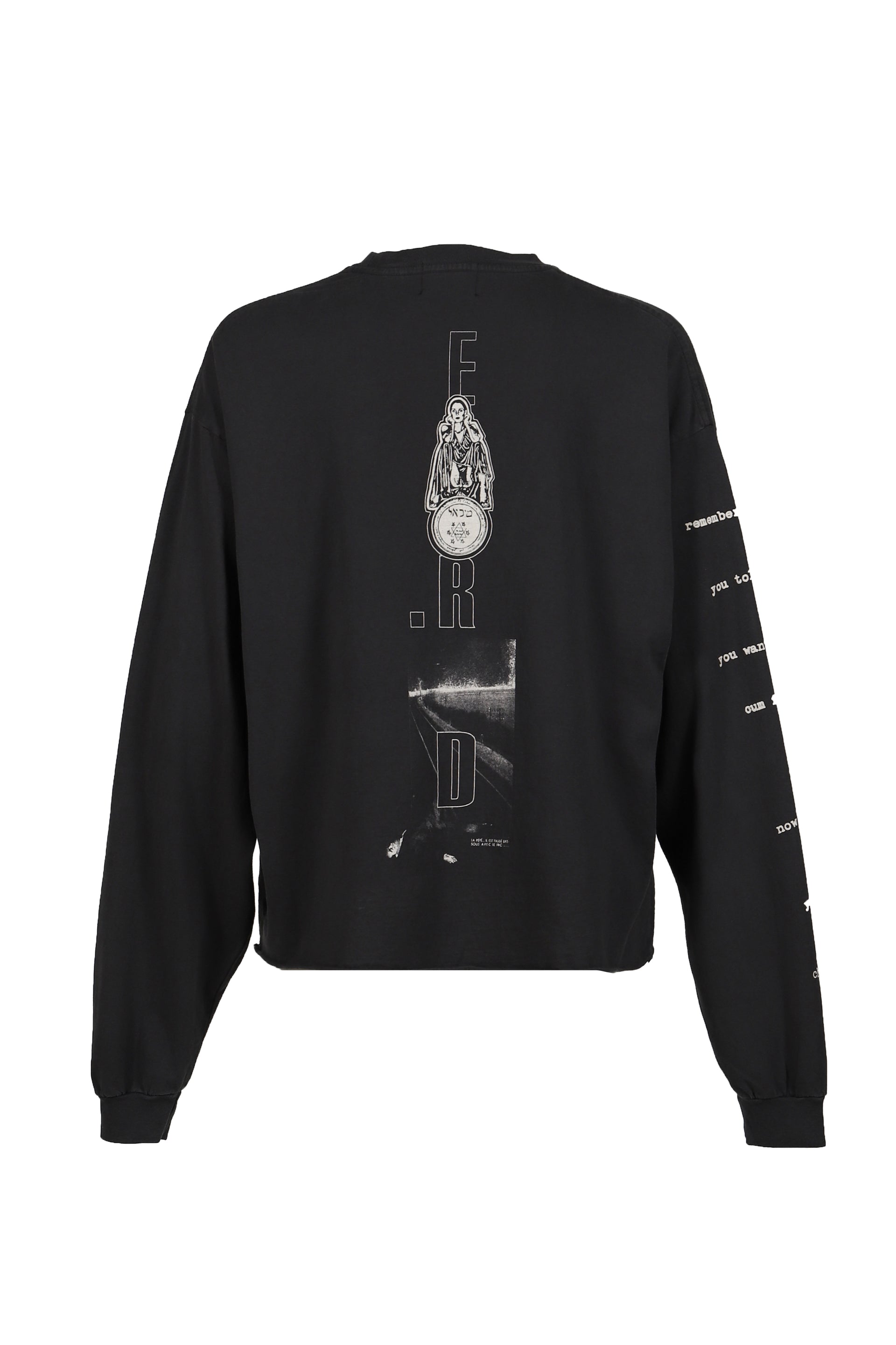 REMEMBER WHEN LS T-SHIRT / FADED BLK