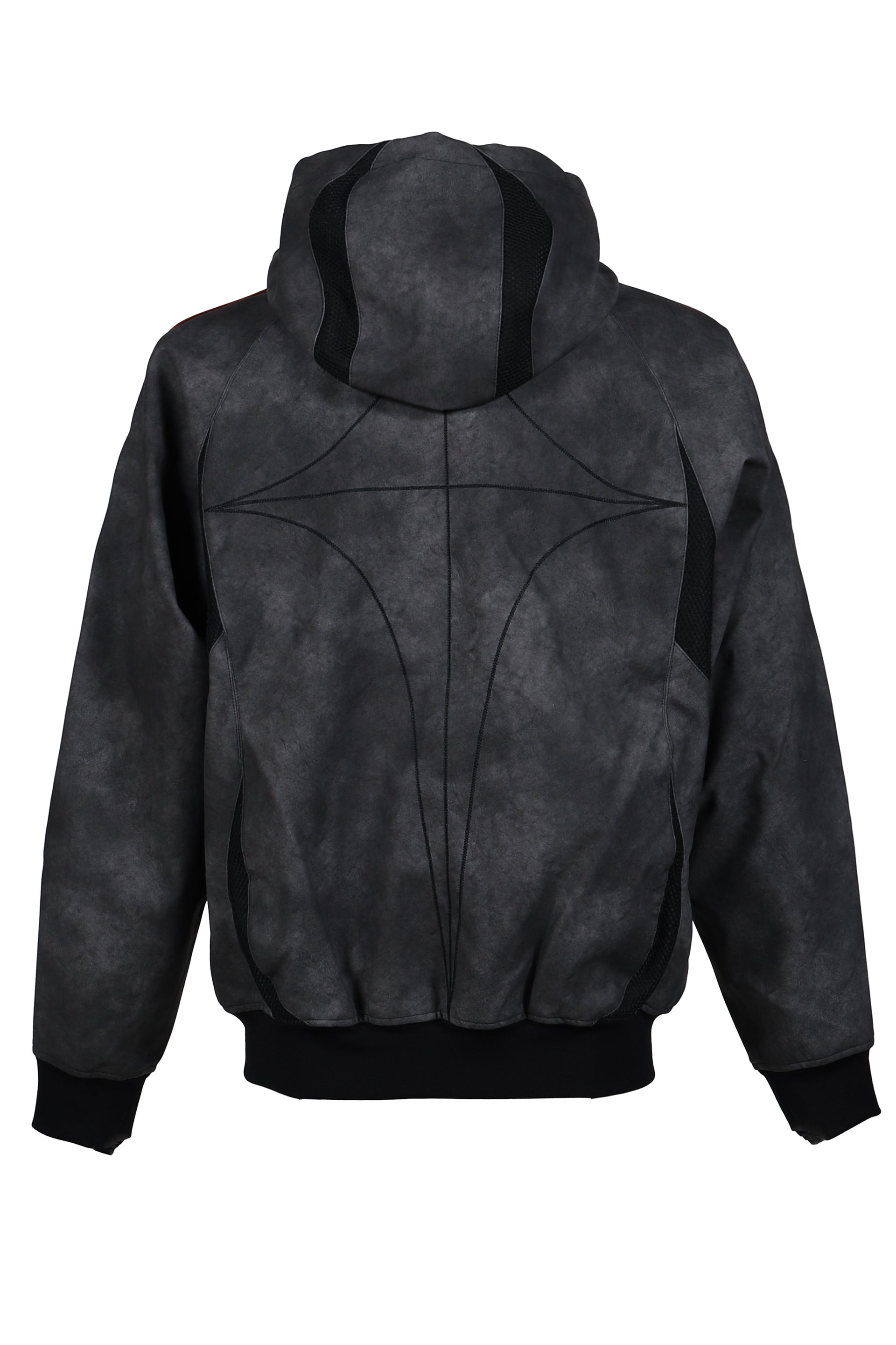 TC TG LTHR JKT / BLK/ANTIQUE SIL