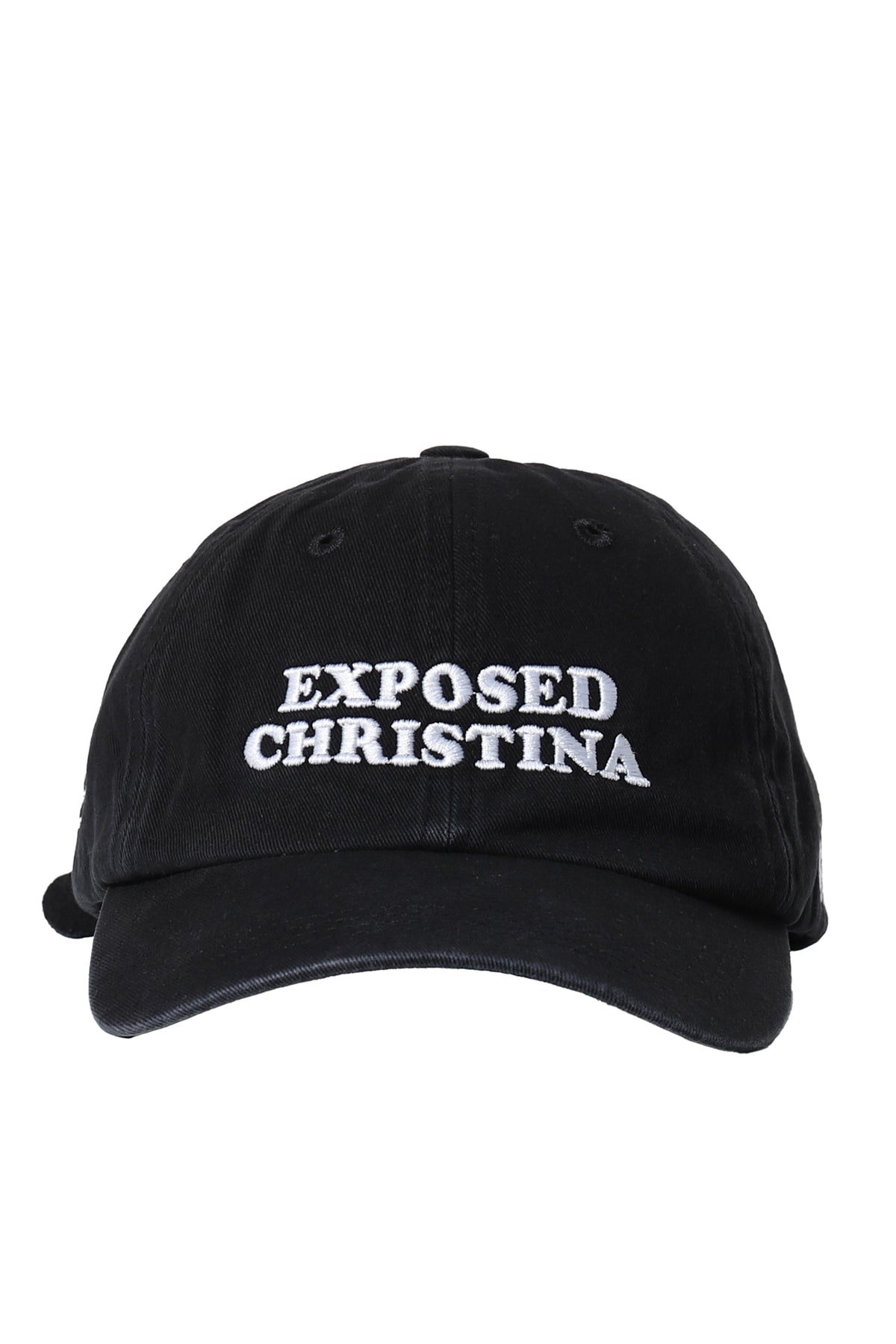 EXPOSED CHRISTINA 6-PANEL HAT / BLK