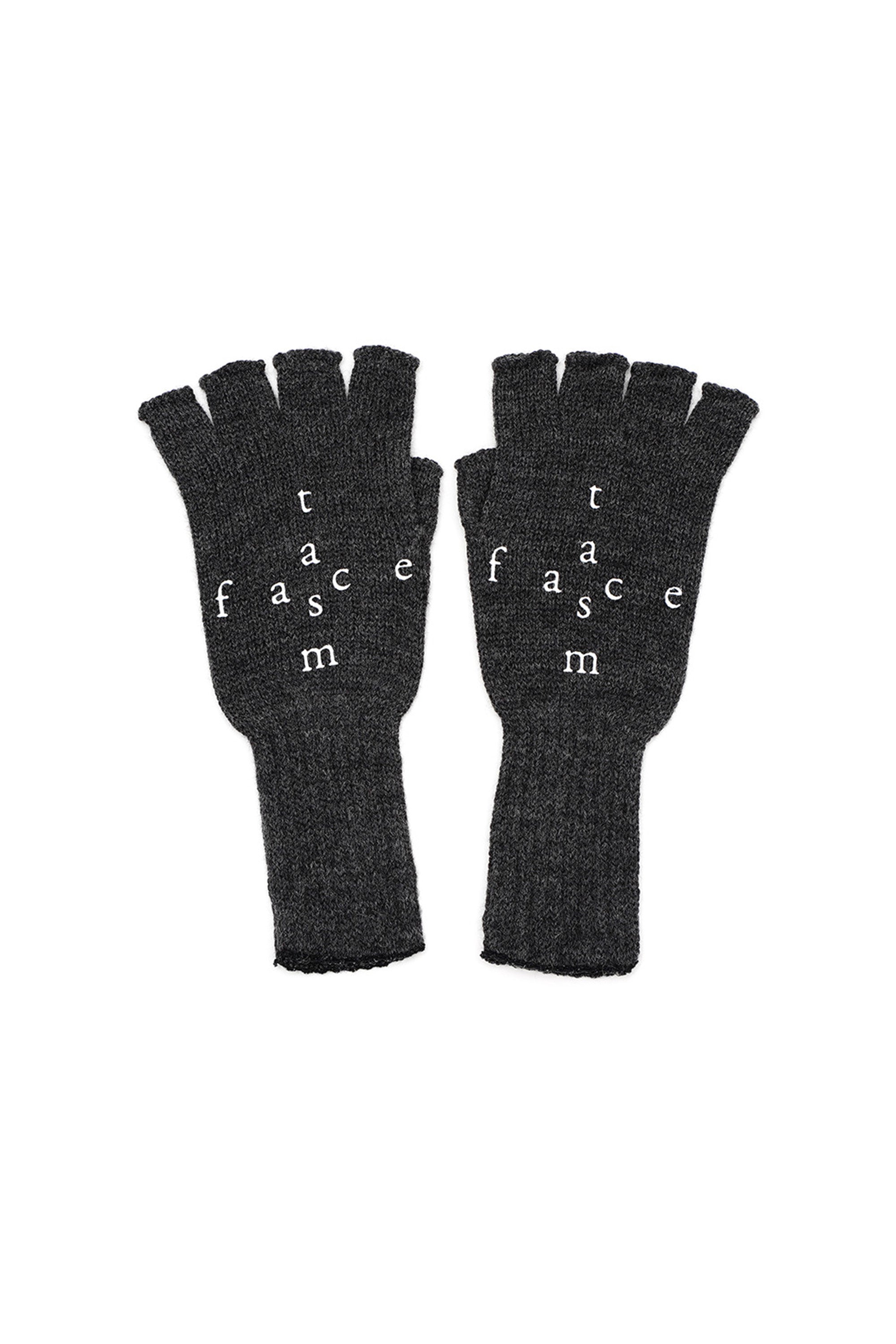 FACETASM FW23 CROSS LOGO GLOVES / BLK -NUBIAN