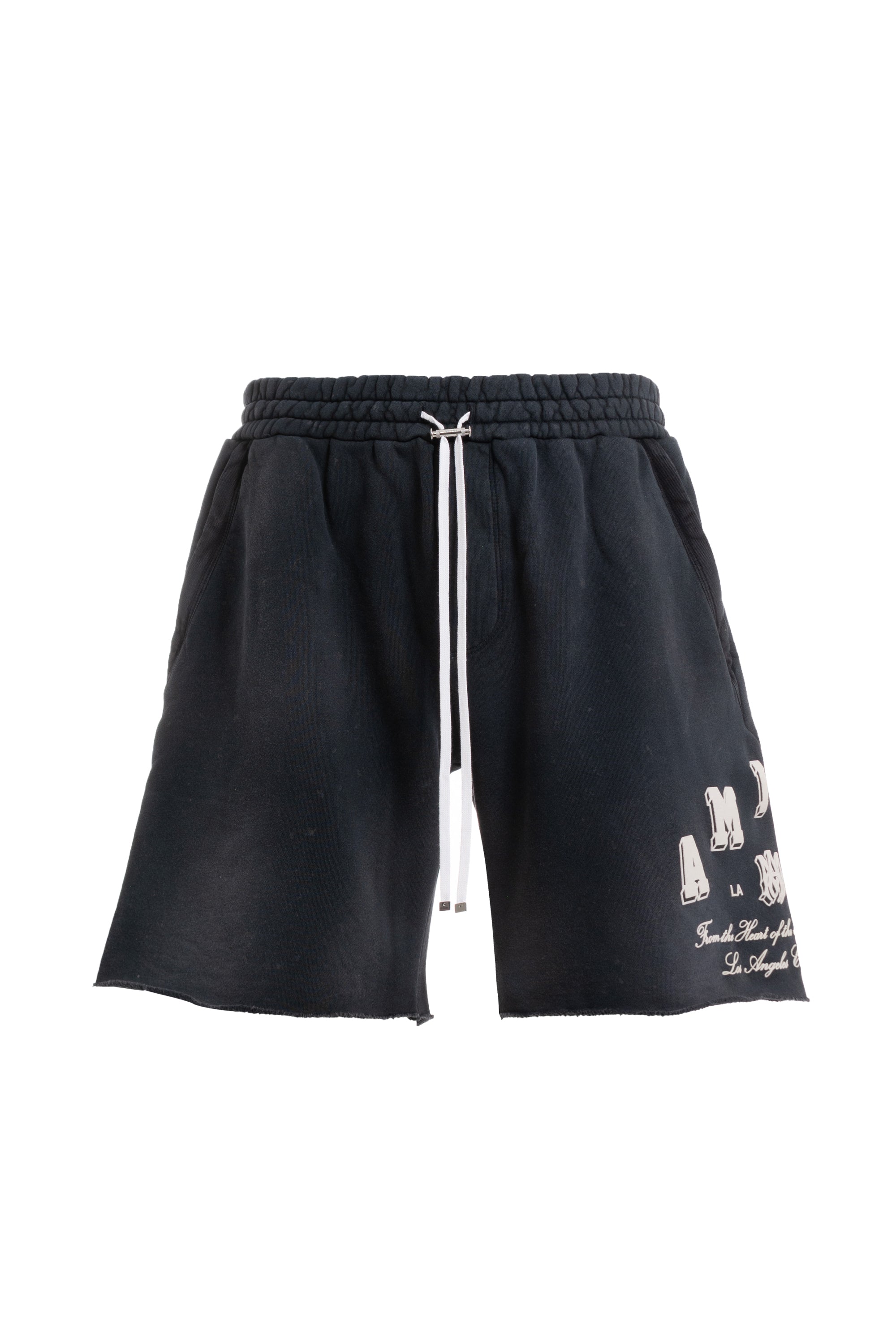 AMIRI アミリ SS23 VINTAGE COLLEGIATE SHORTS / BLK -NUBIAN