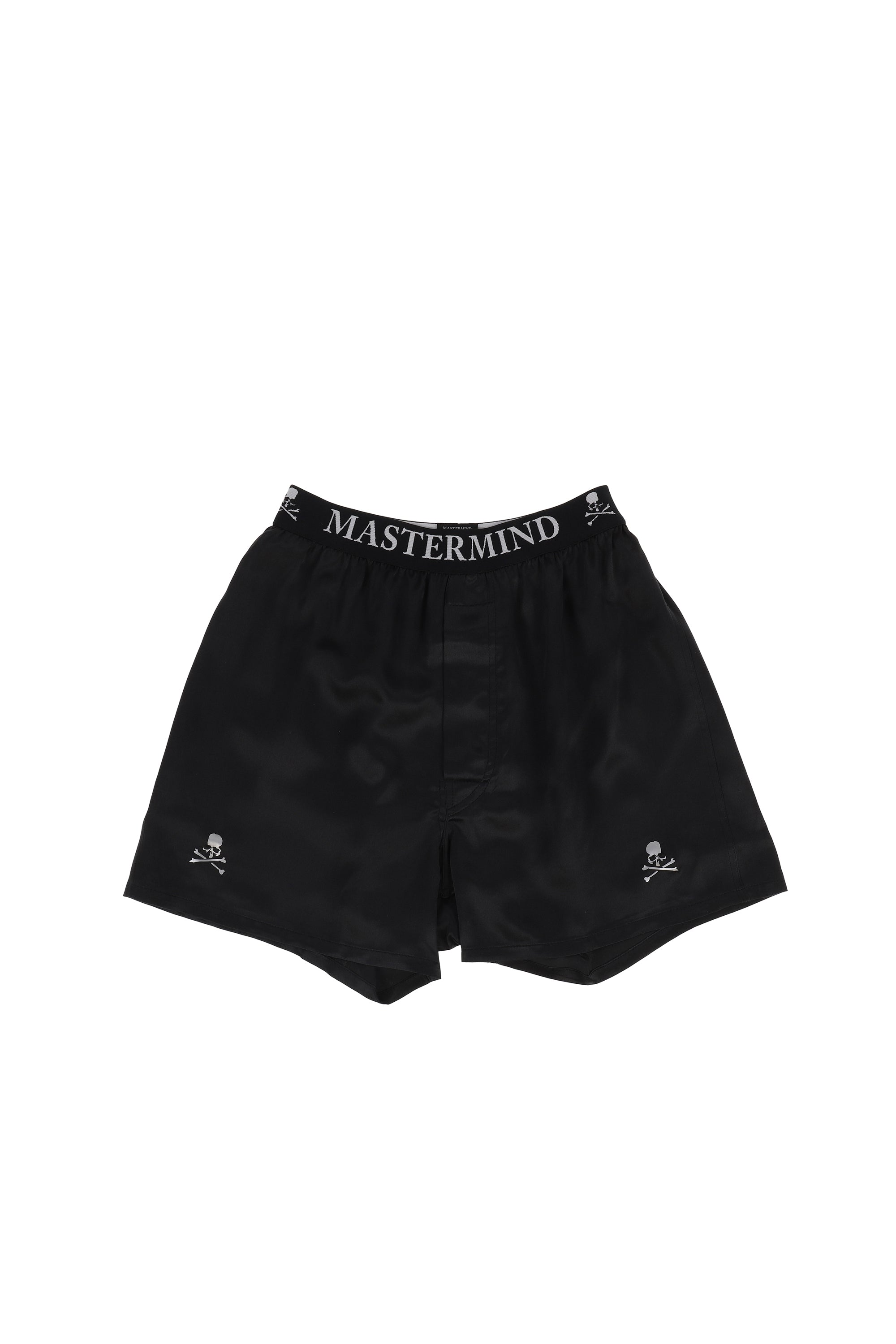 MASTERMIND WORLD MASTERMIND WORLD SS26 SILK BOXERS SET / BLK - NUBIAN