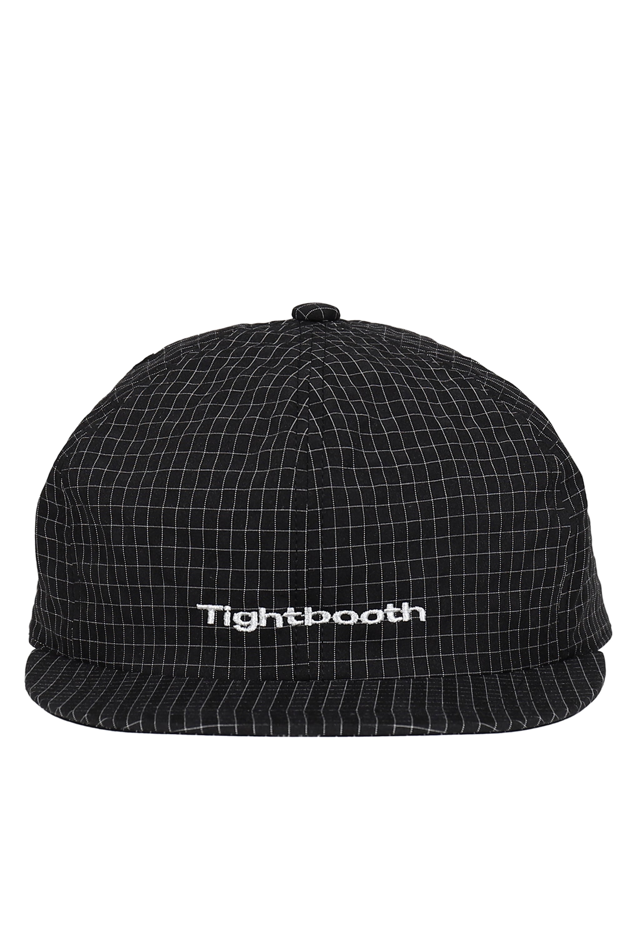 TIGHTBOOTH SS26 RIPPLE PLAID 6 PANEL / BLK - NUBIAN