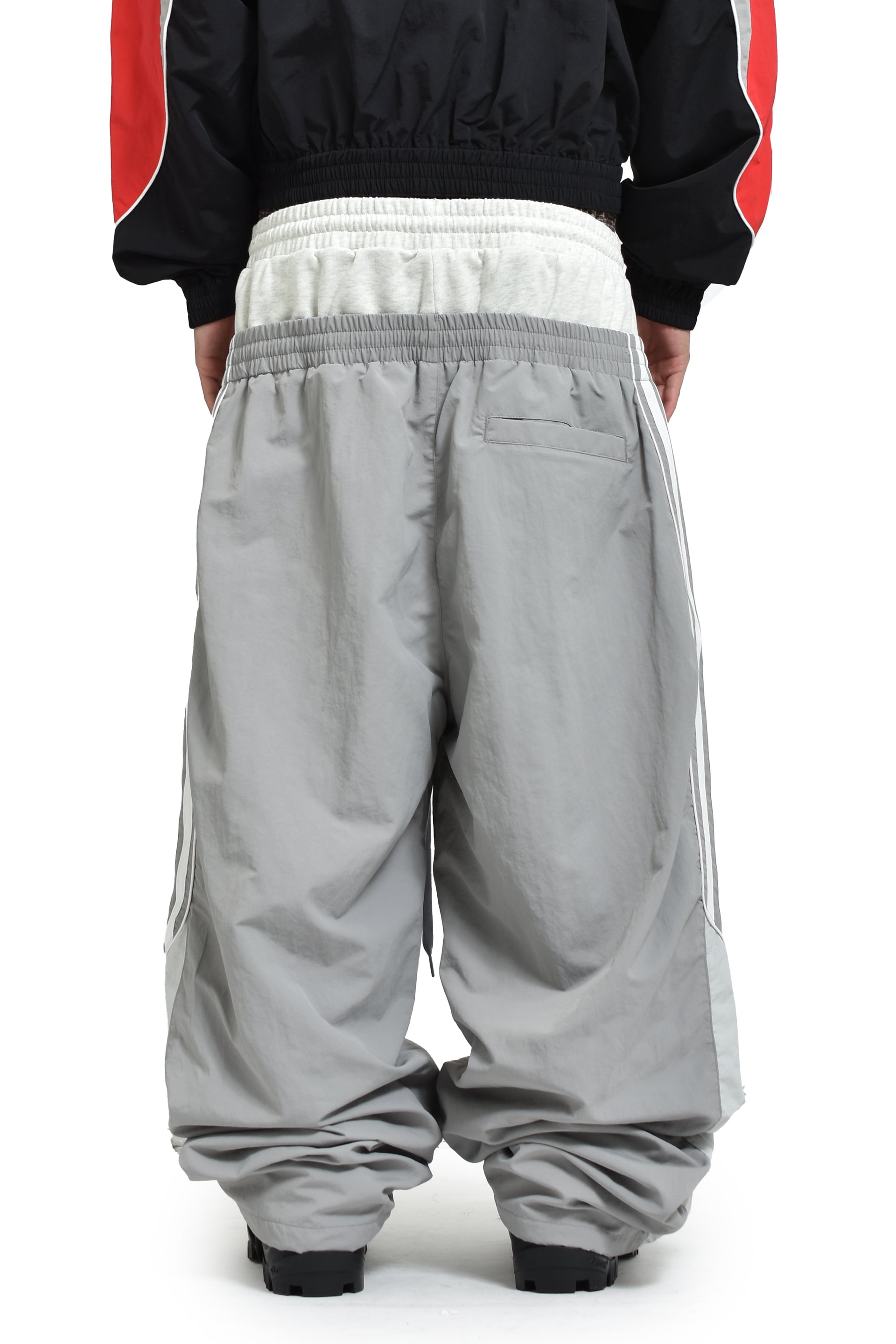 3 LAYERED TRACK PANTS / GRY