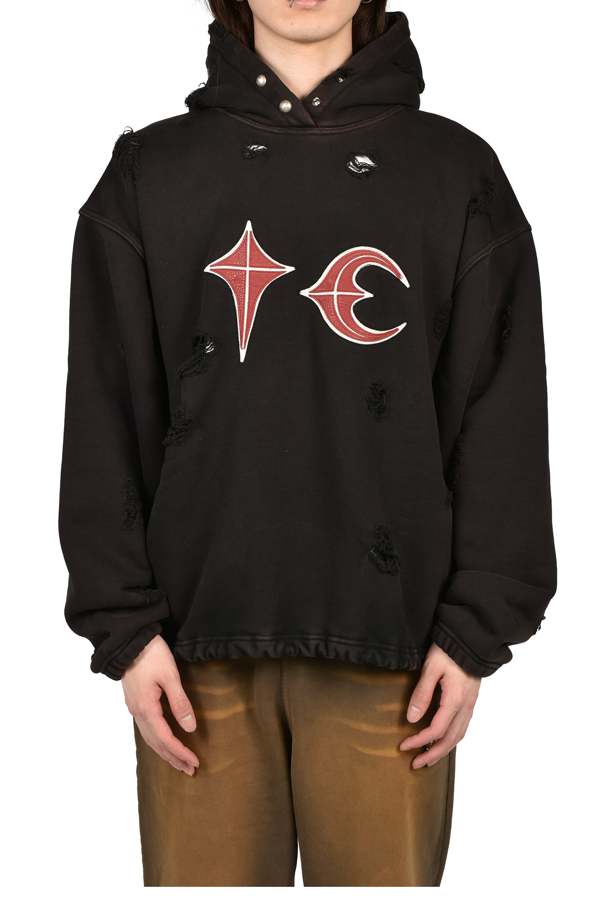 Thug Club SS26 ROCK HOODIE / BLK - NUBIAN