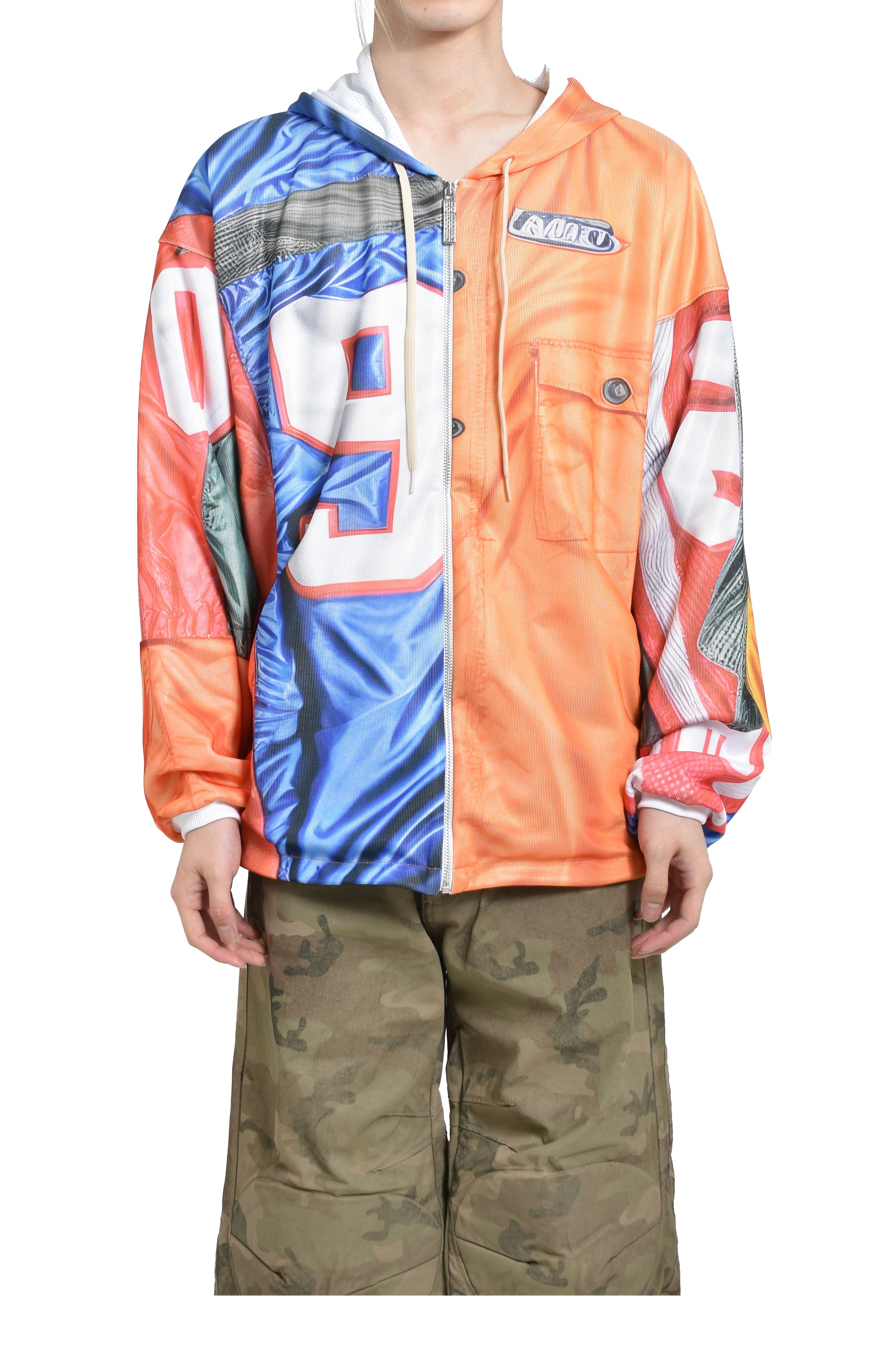 PDF PATCHWORK HOODIE (DOM36 BIS) / ORG