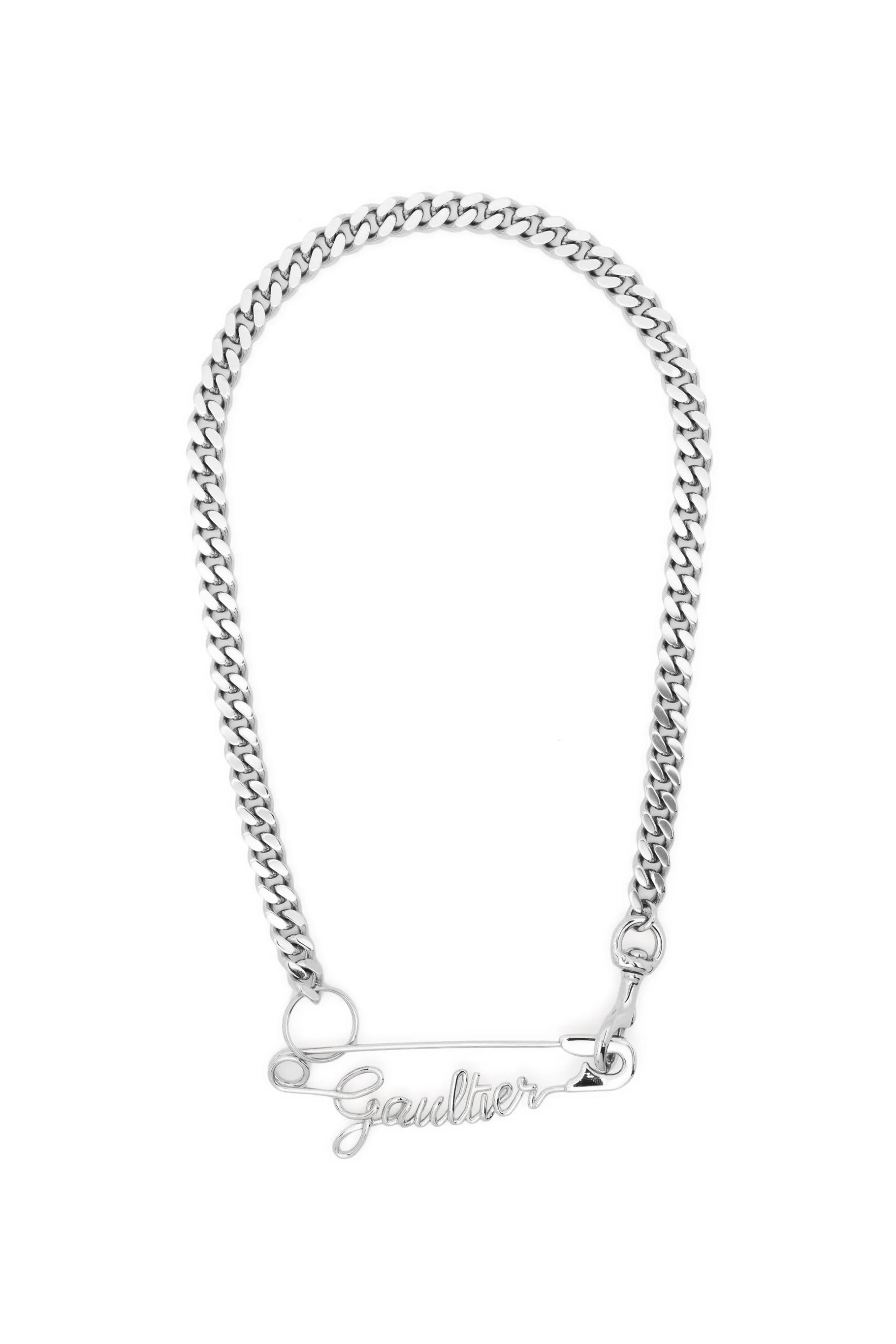 GAULTIER SAFETY PIN REMOVABLE NECKLACE