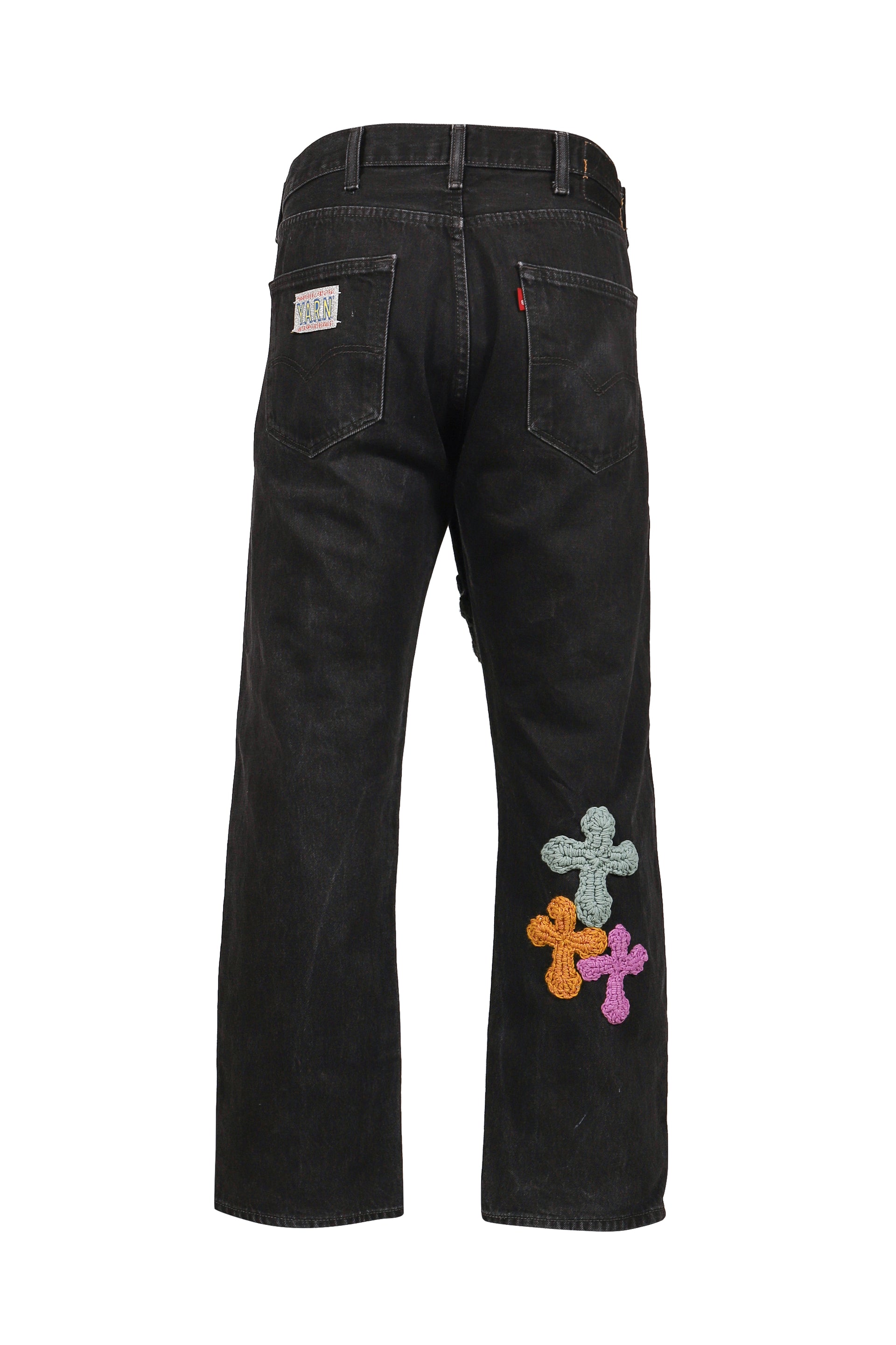 3D CROSS BLACK DENIM / BLK