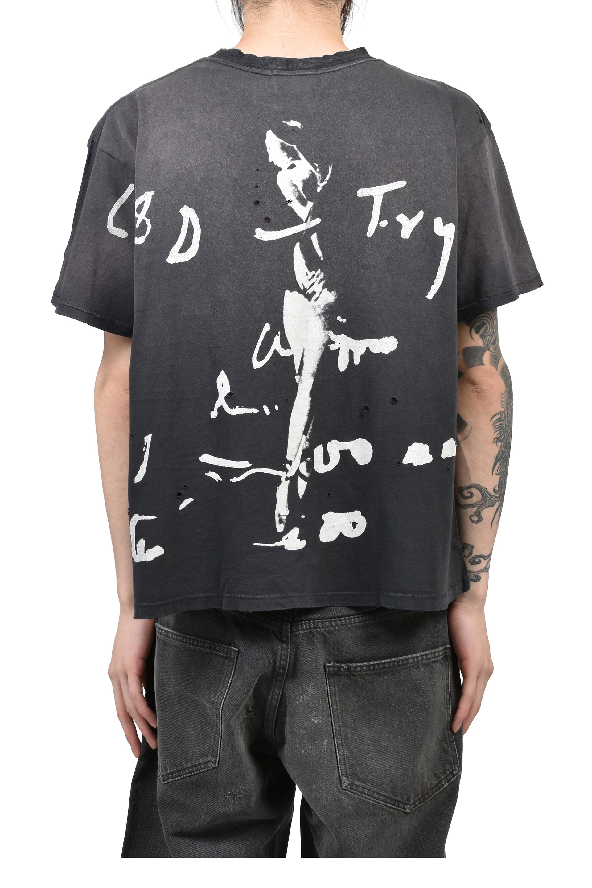 ANTI-INTELLECTUAL ETHIC T-SHIRT / SUN FADED BLK