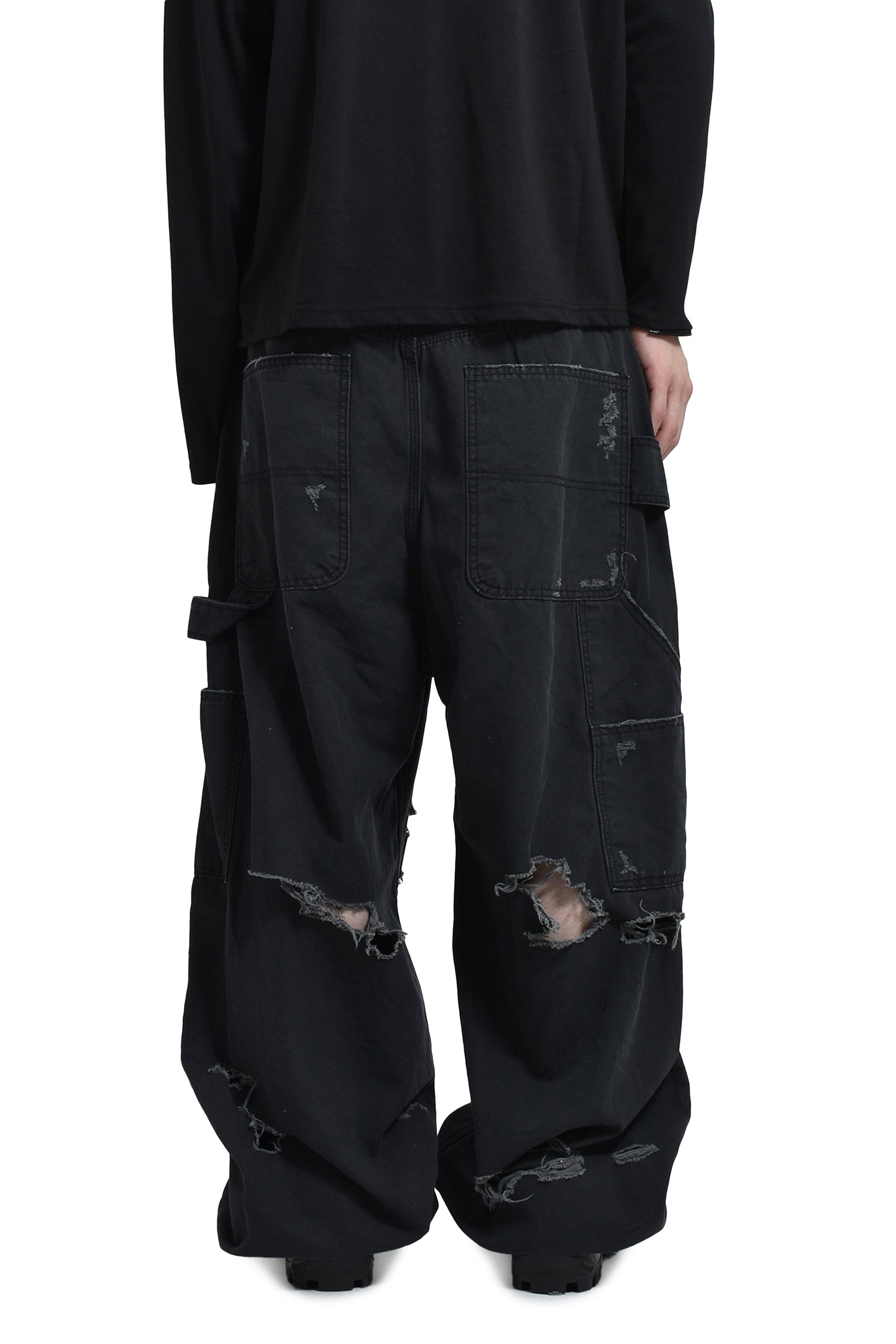 PROJECT G/R DISTRESSED PATCH WORK PANTS / BLK