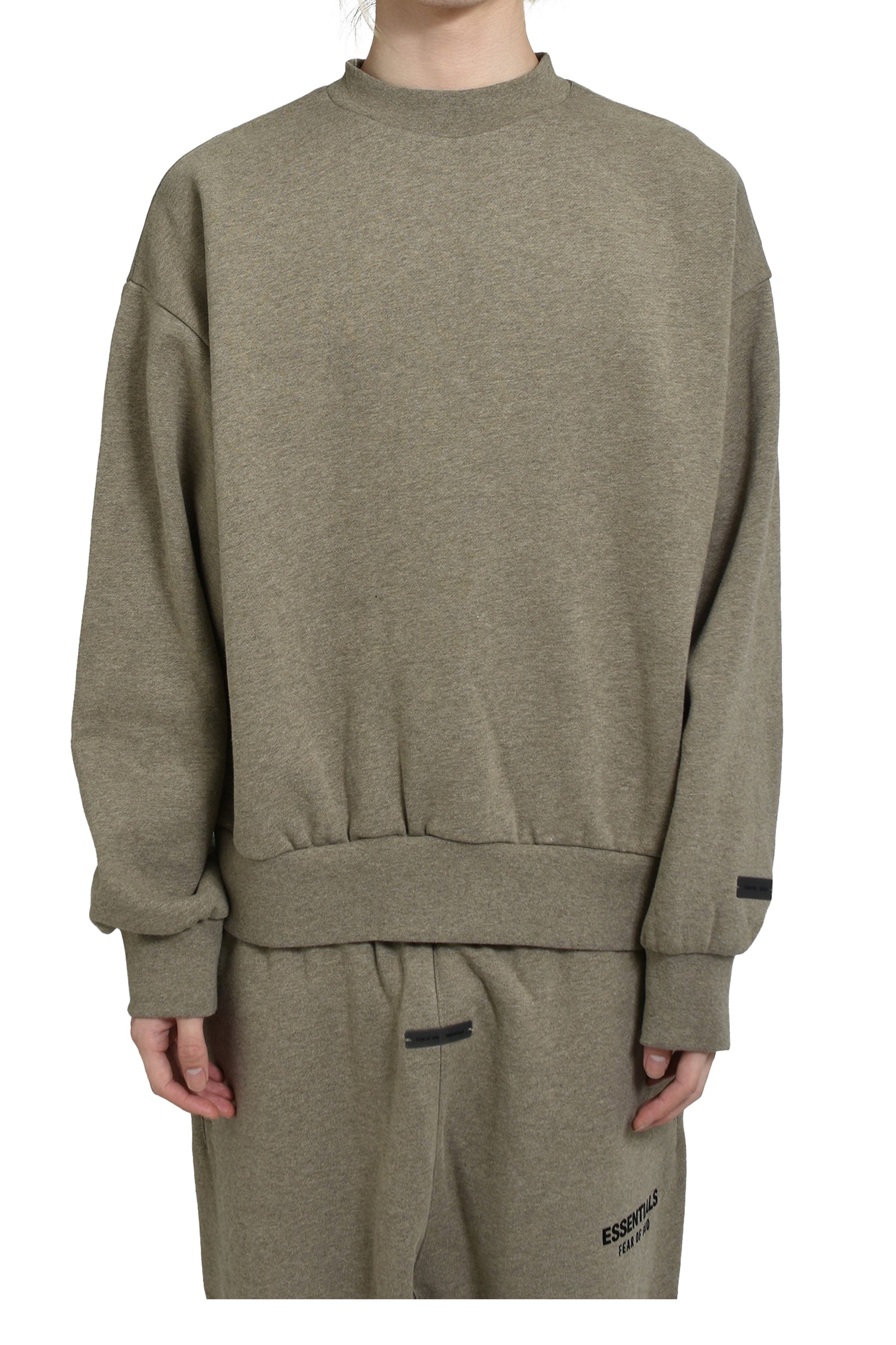 ESSENTIALS CLASSIC FIT FLEECE CREWNECK / HOMESTEAD HEATHER