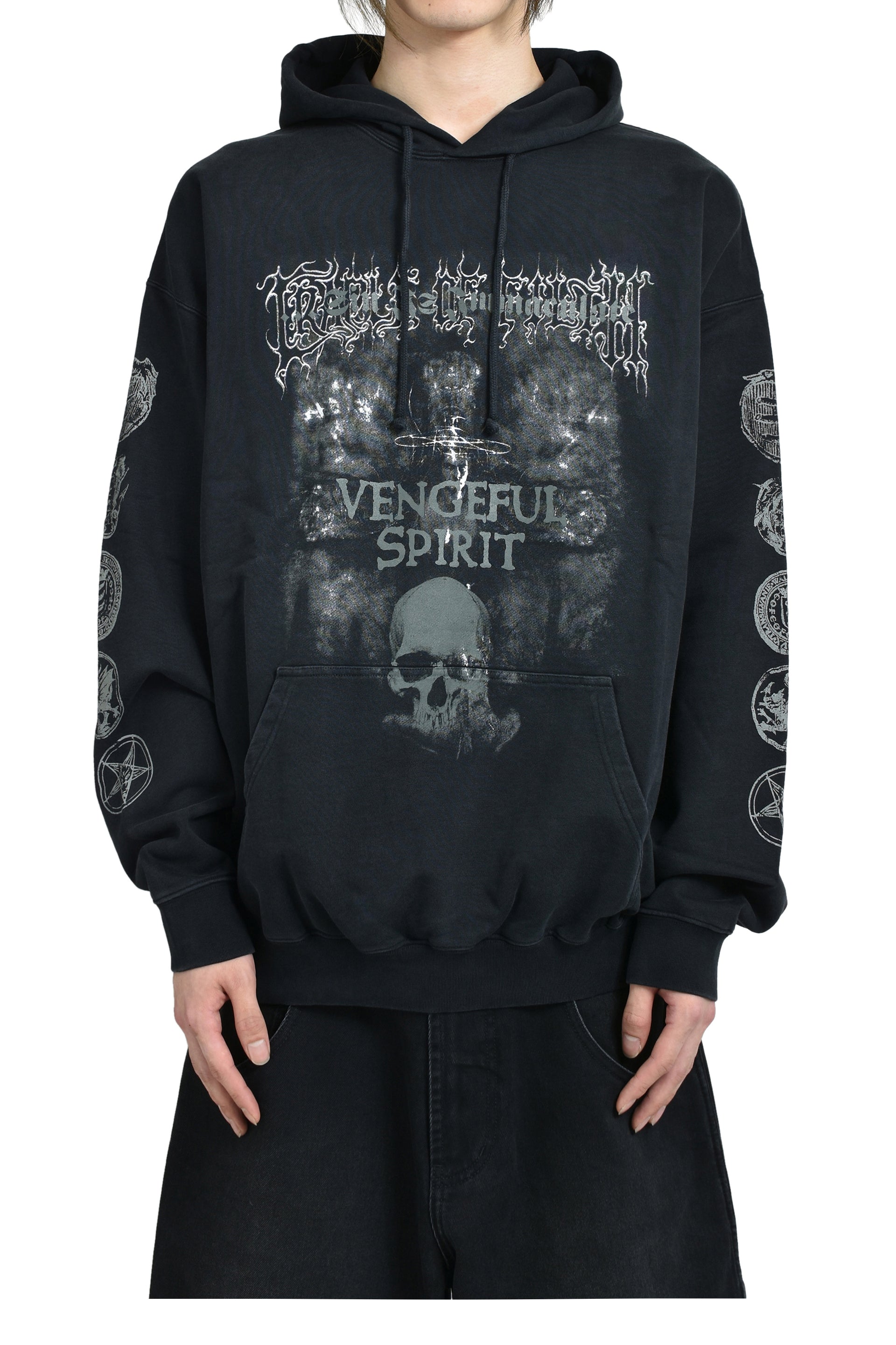 COF VENGEFUL SPIRIT OVERSIZED HOODIE / BLK