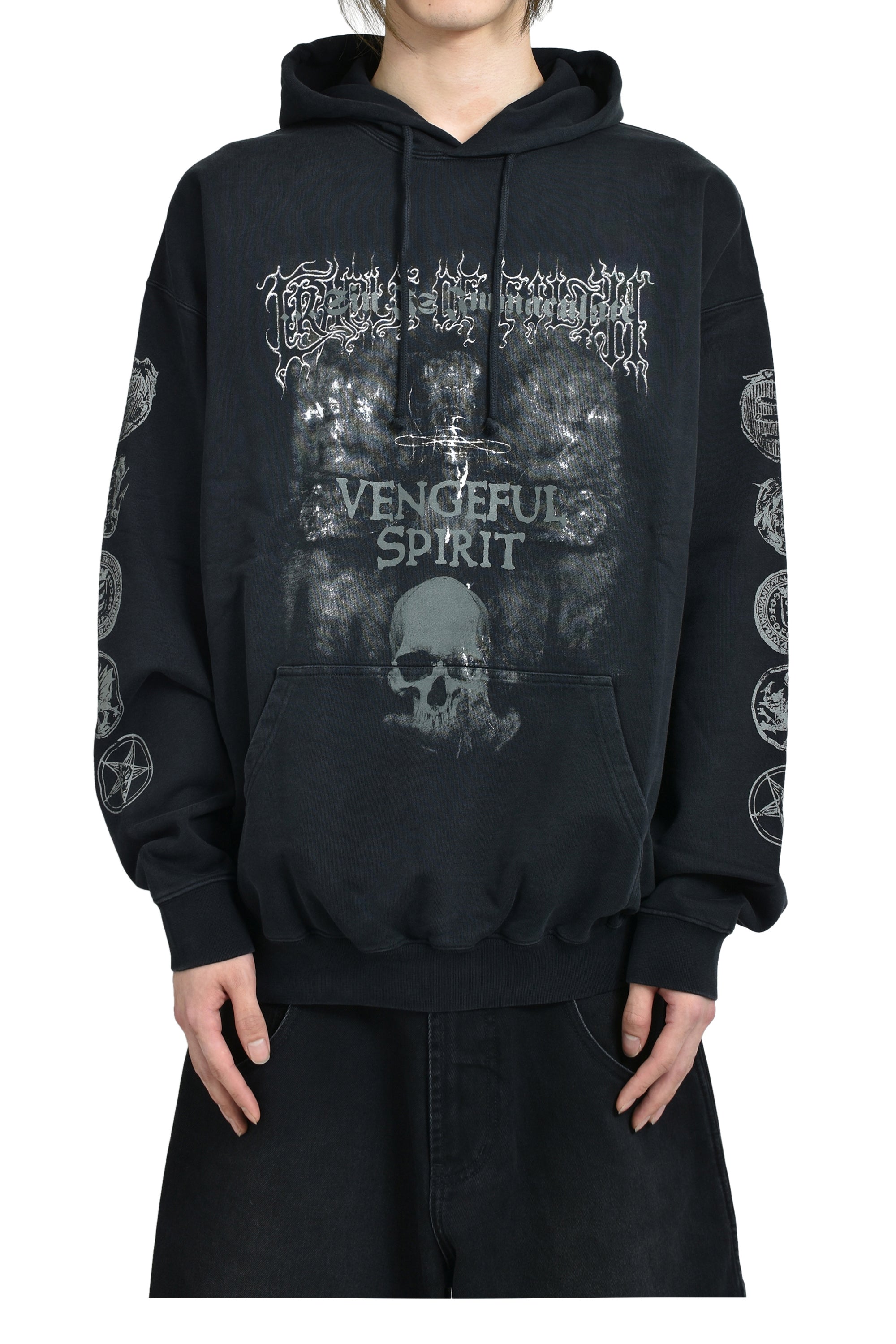 COF VENGEFUL SPIRIT OVERSIZED HOODIE / BLK