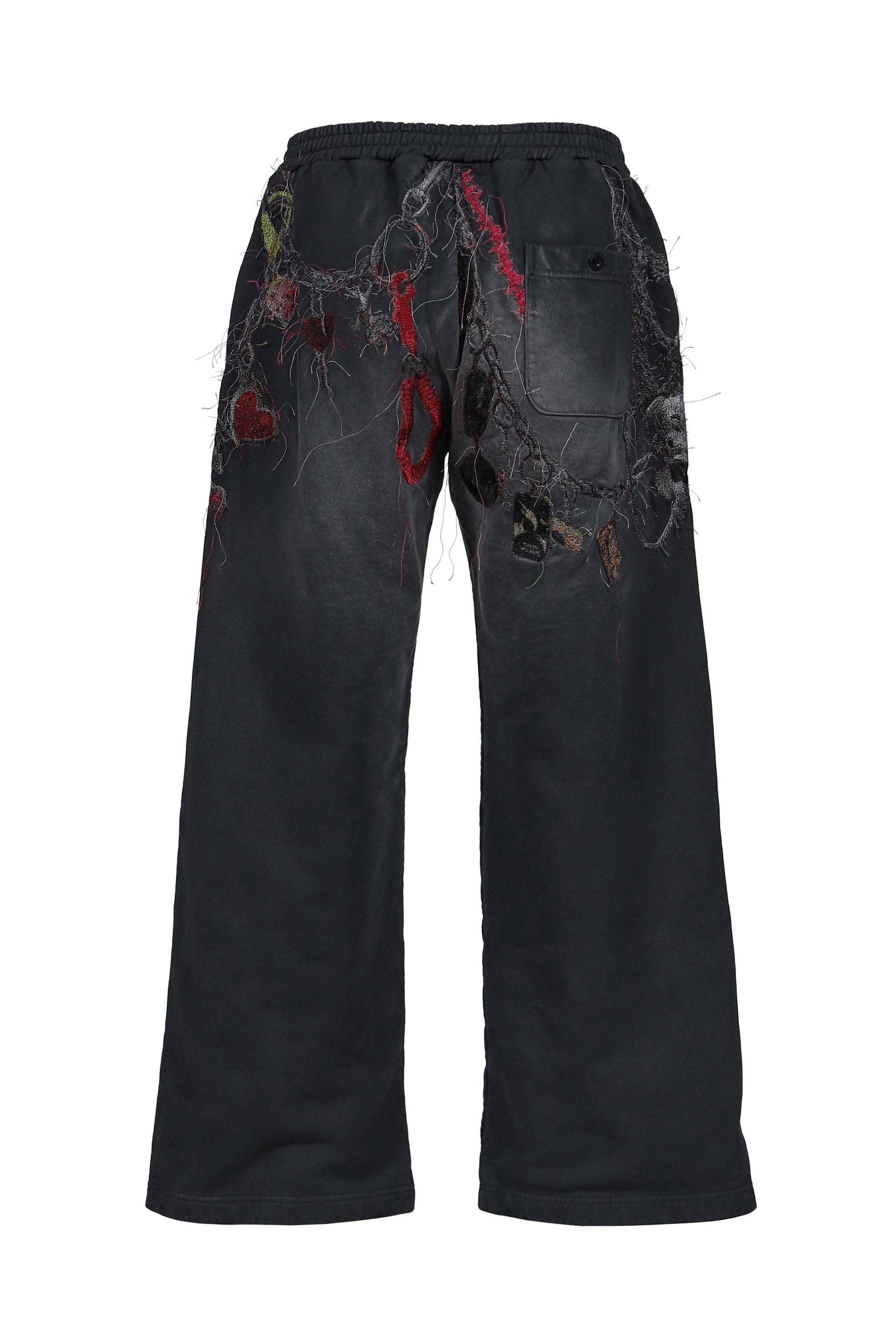 EMBROIDERED CHAIN SWEATPANTS / GRY