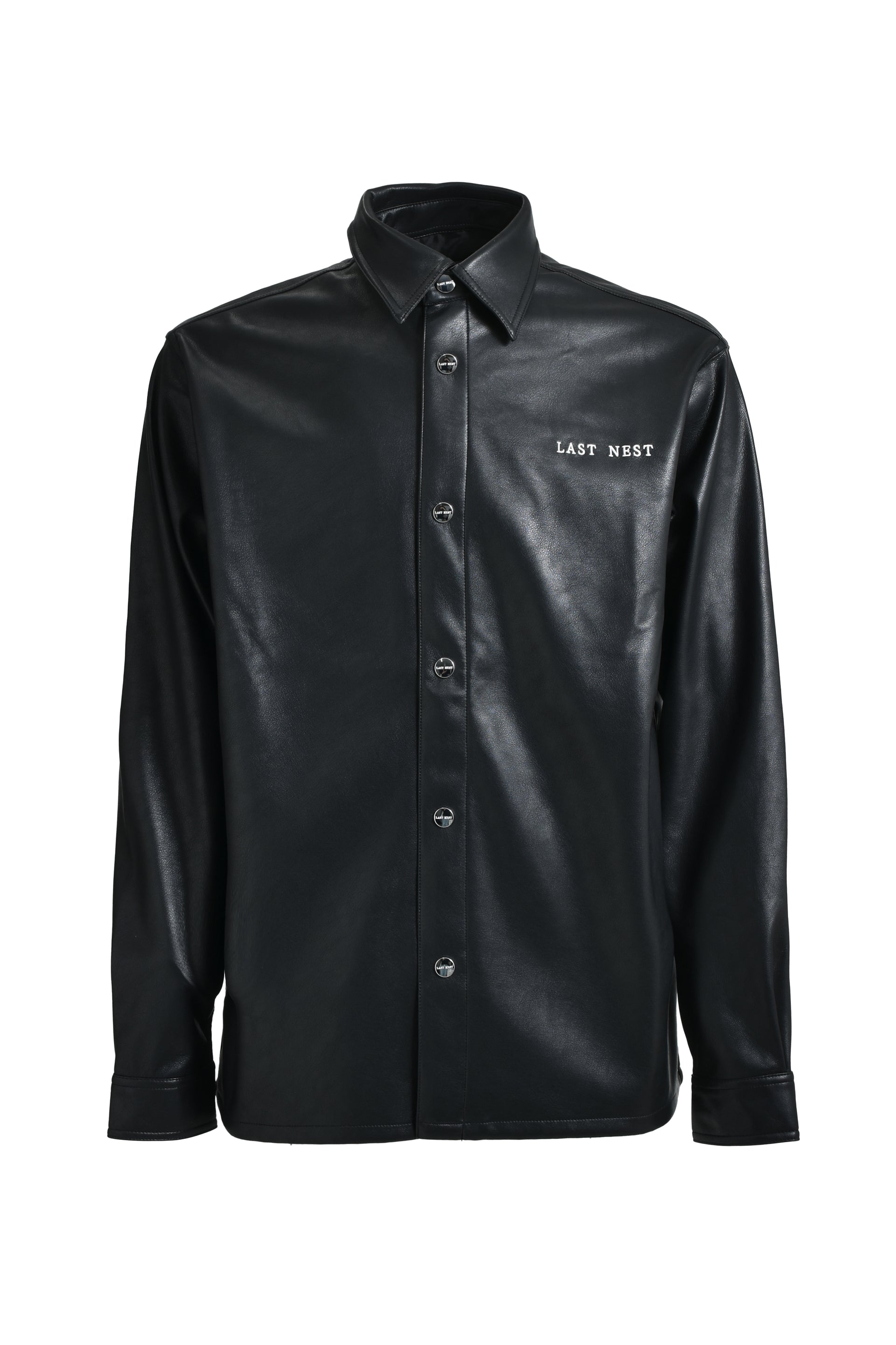 LAST NEST LEATHER SHIRTS (EXCLUSIVE) / BLK