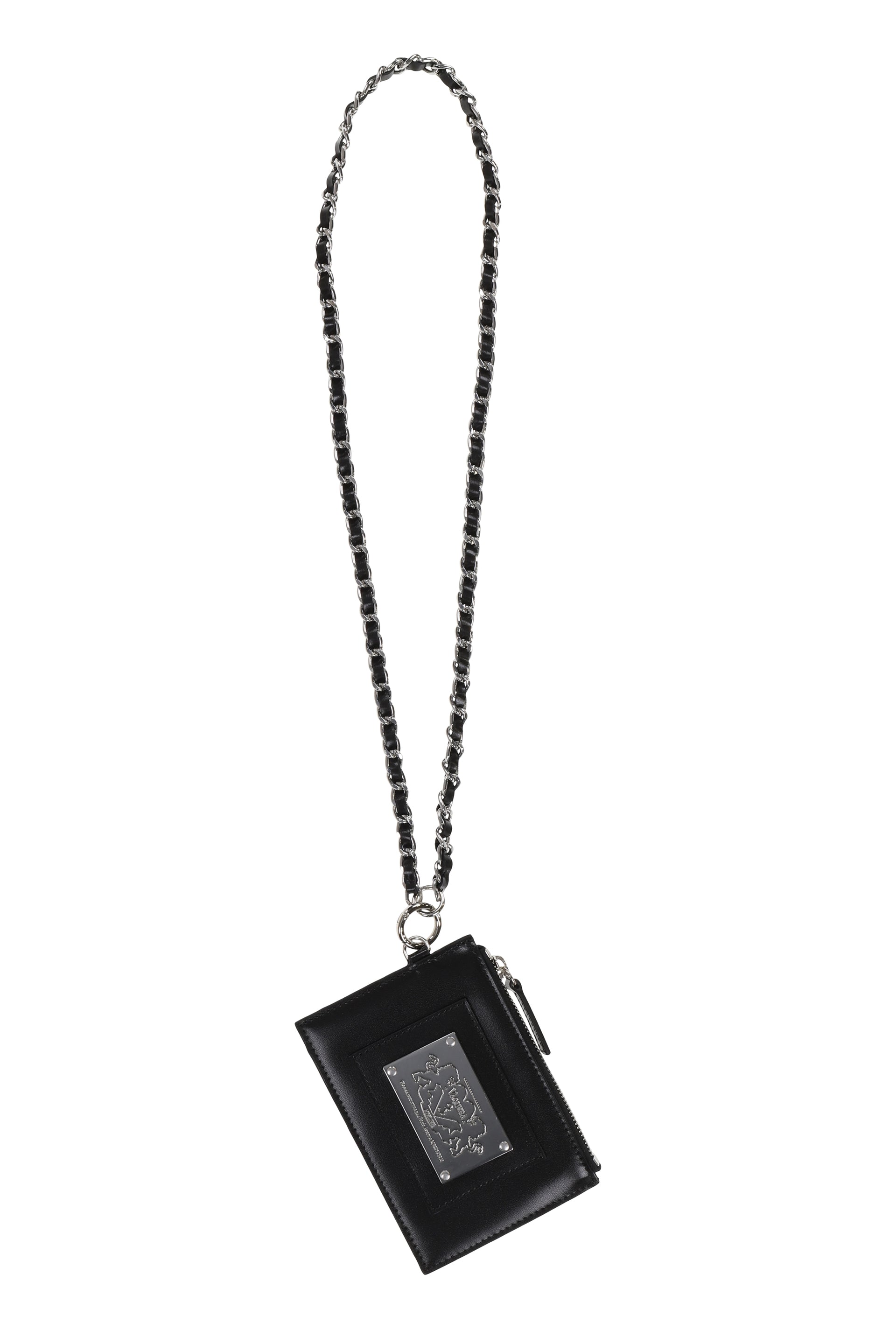 WALLET NECKLACE LEATHER / BLK