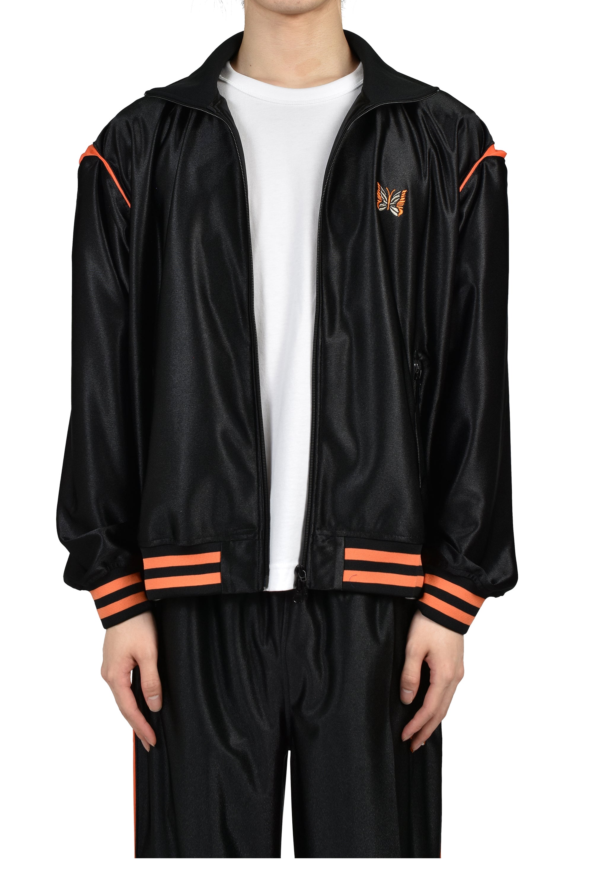 Needles ニードルズ SS26 TRACK JACKET - TRICOT SATEEN / BLK