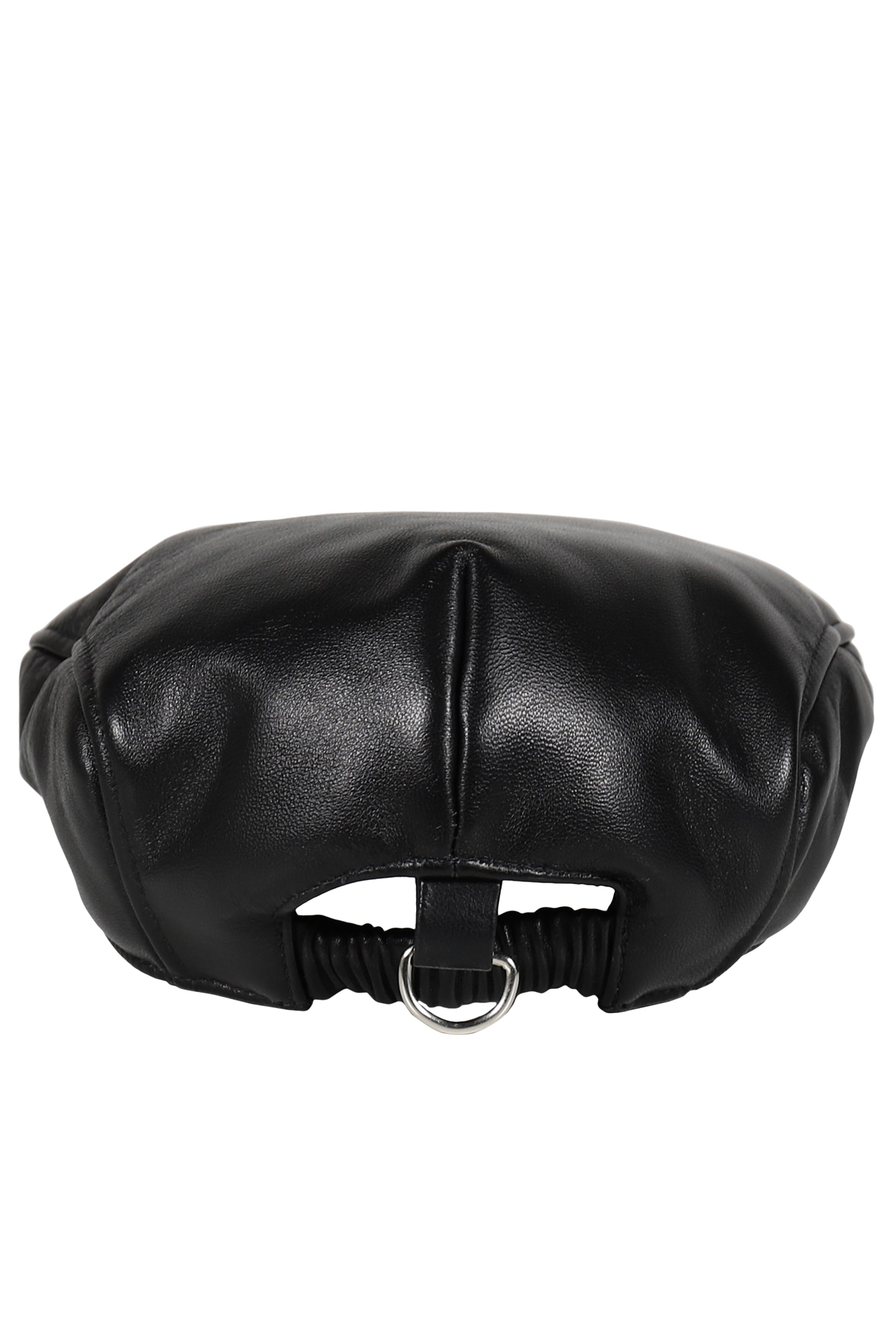NEWSBOY CAP LEATHER / BLACK