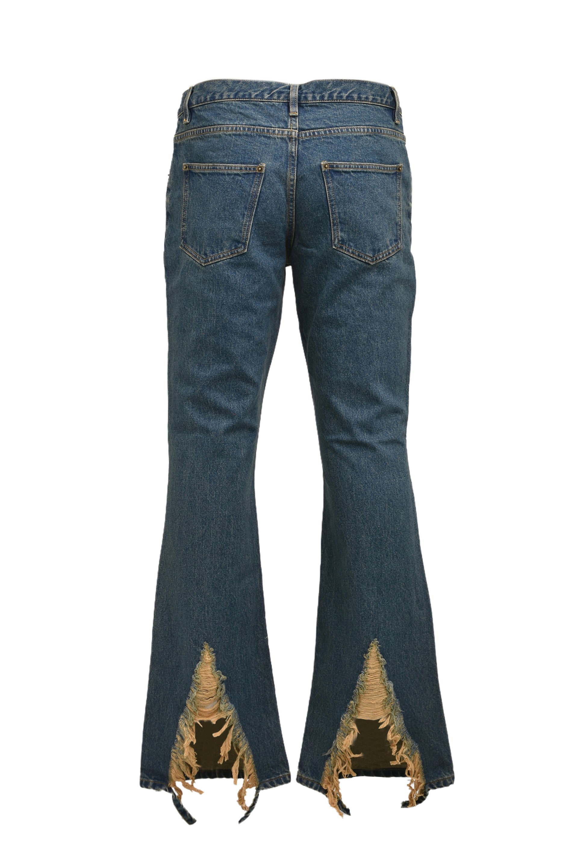 JUN/NAKAYAMA CRASH DENIM PANTS / IND