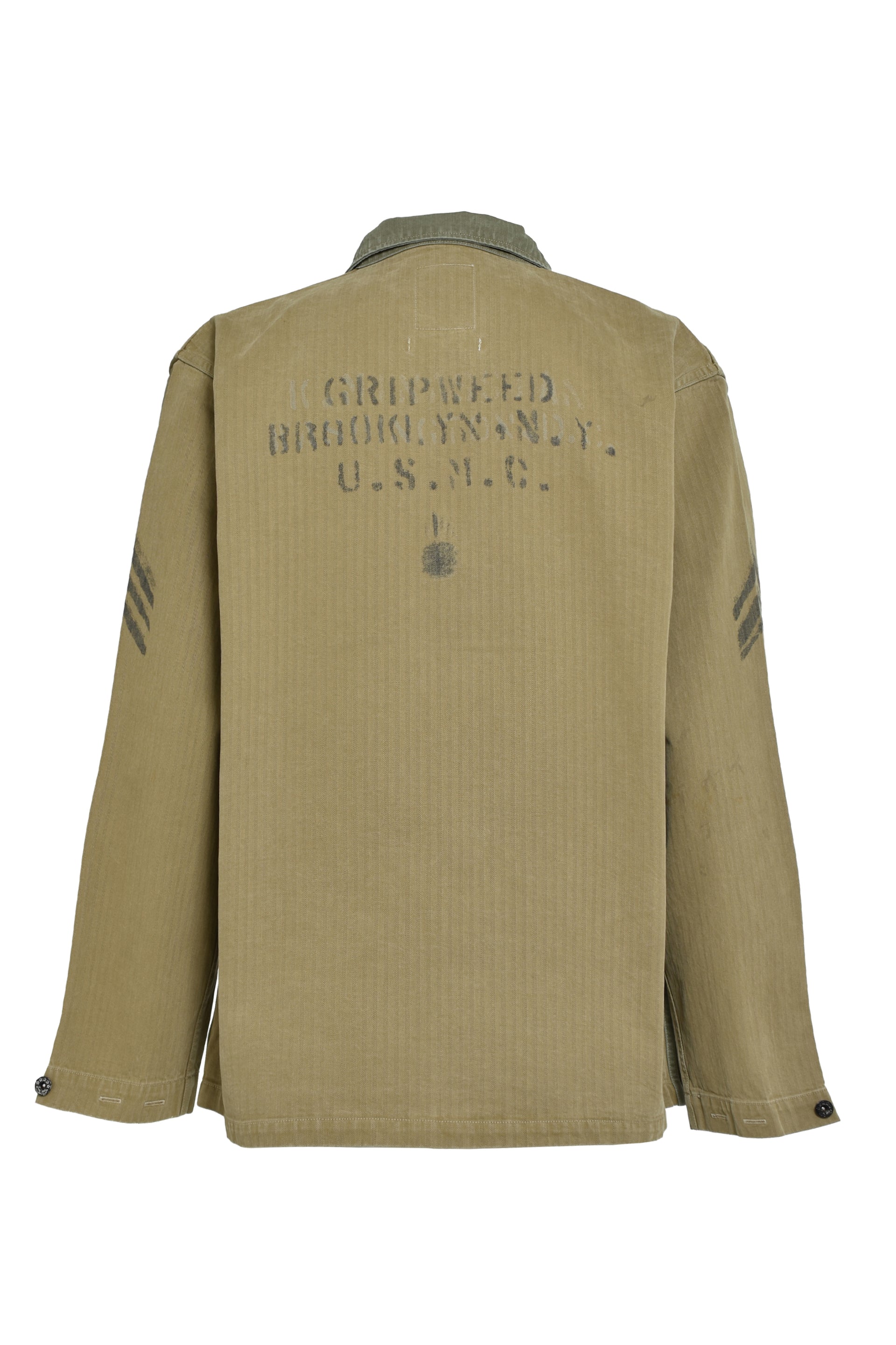 USMC M44 HBT TWO-TONE JACKET AGED / AGED OD TWO-TONE