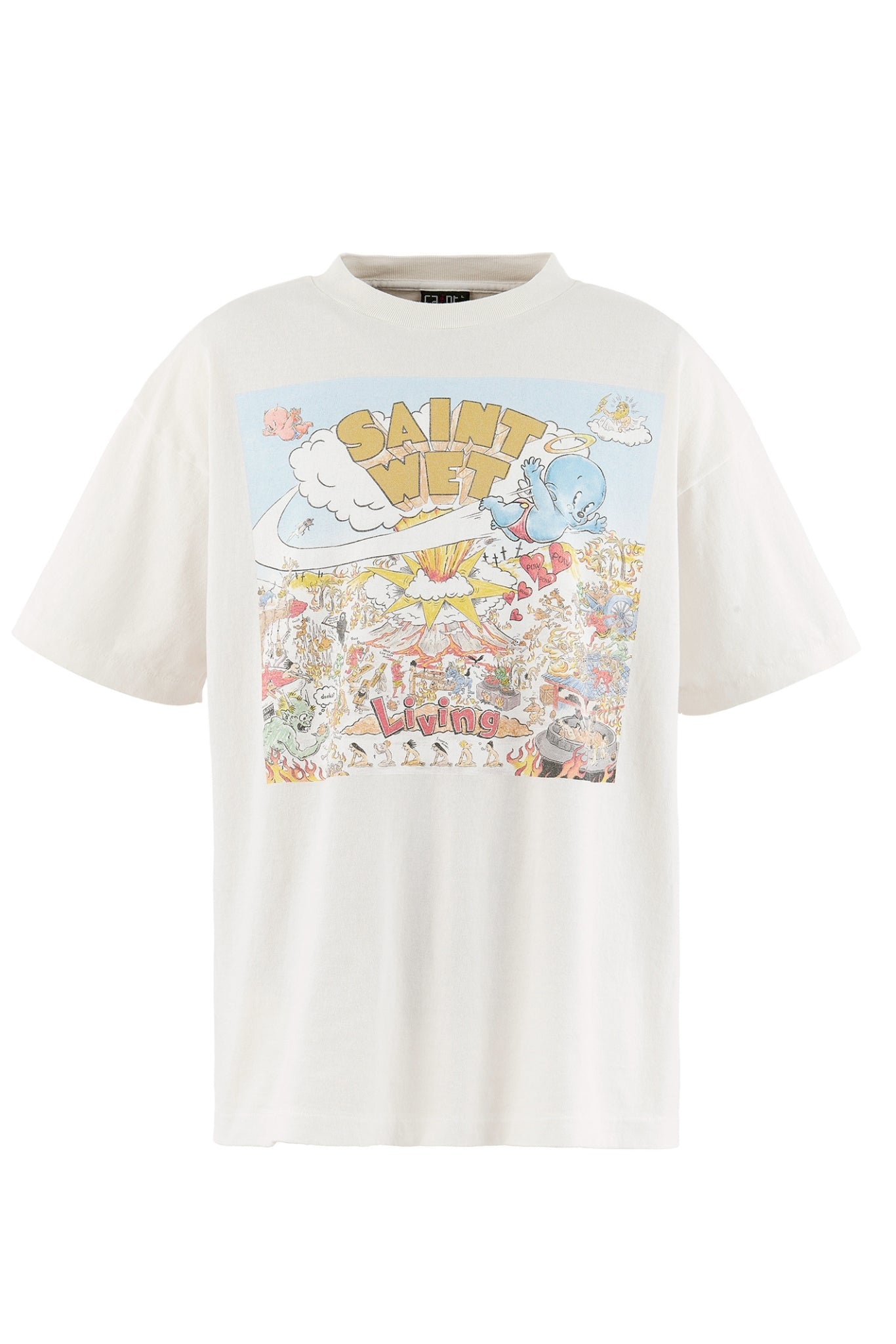 SAINT Mxxxxxx セントマイケル SS26 SS T-SHIRT/SAINT WET / WHT