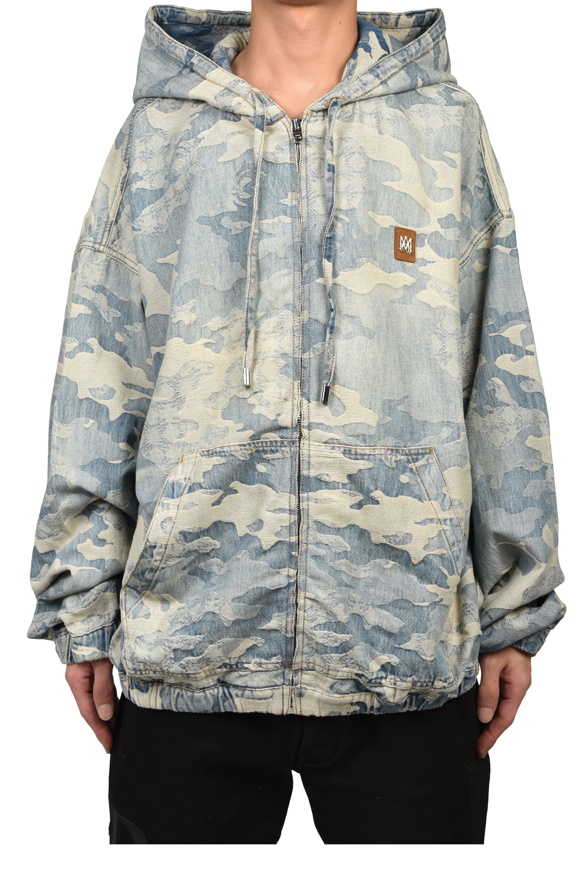 AMIRI アミリ FW26 CAMO JACQ DNM ZIP HOODIE JKT / CAMO IND - NUBIAN