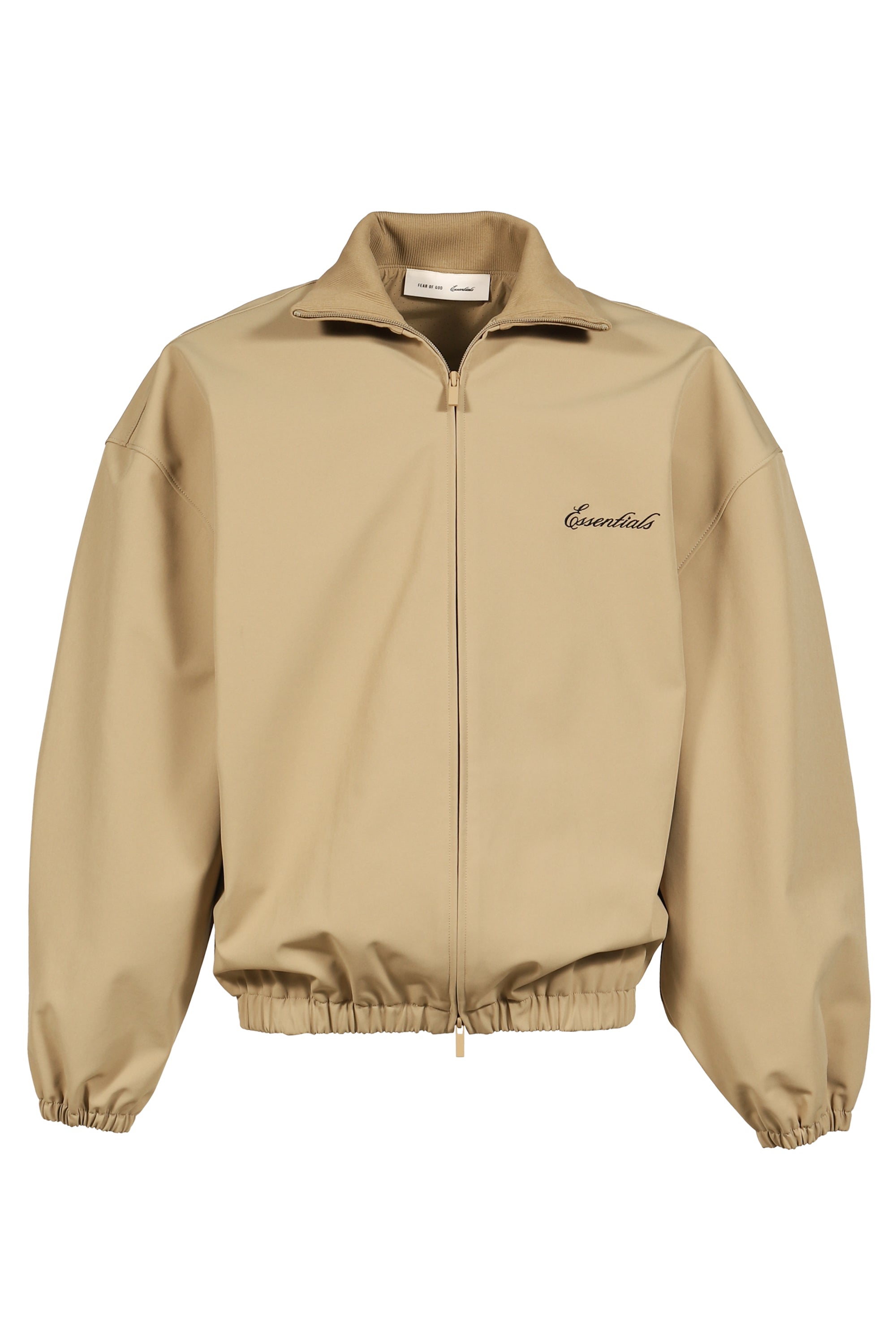 ESSENTIALS SS26 SIGNATURE FULL ZIP TRACK JACKET / DUNE - NUBIAN