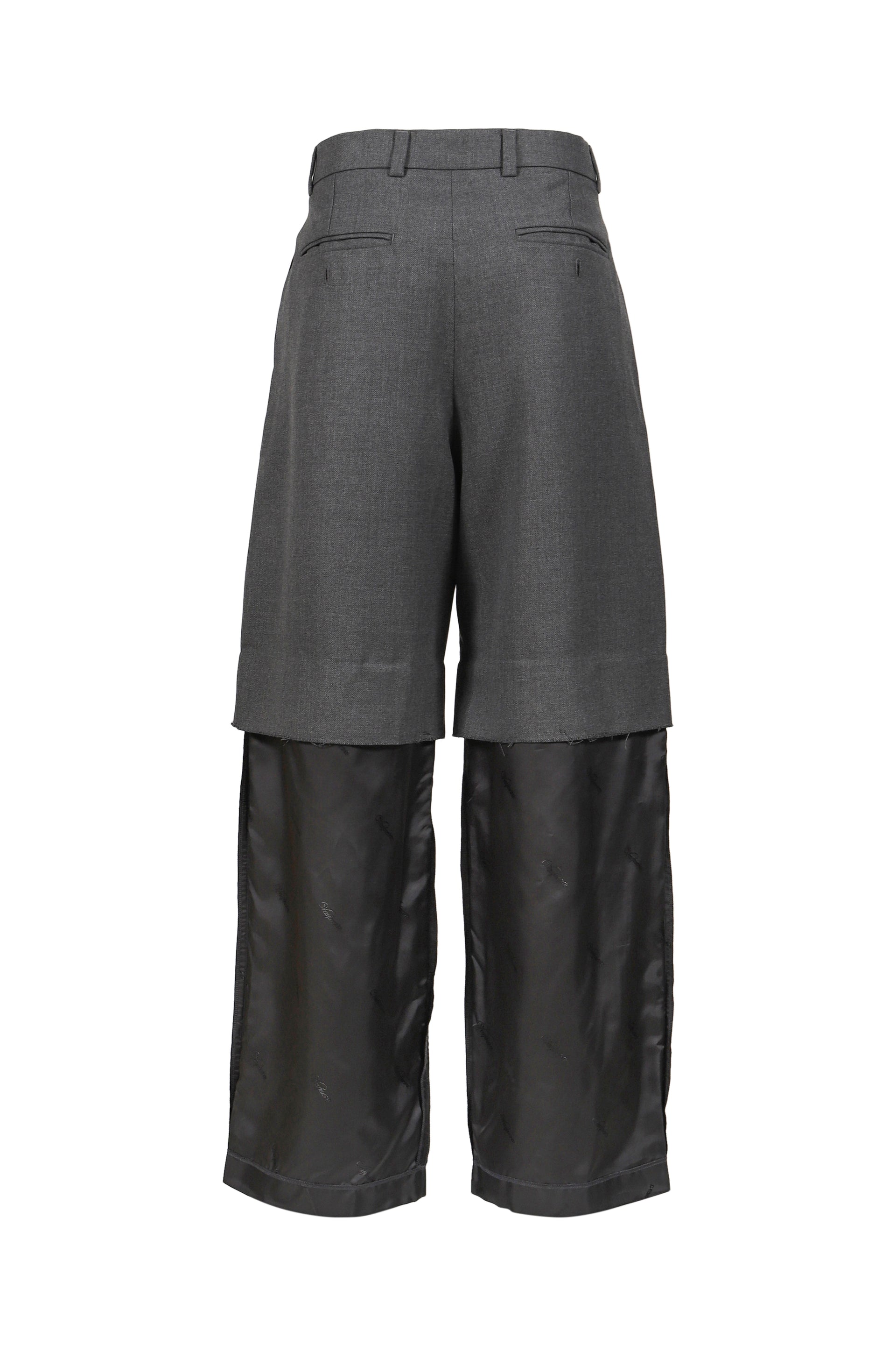 CHOPPED TROUSERS WOVEN / GRY
