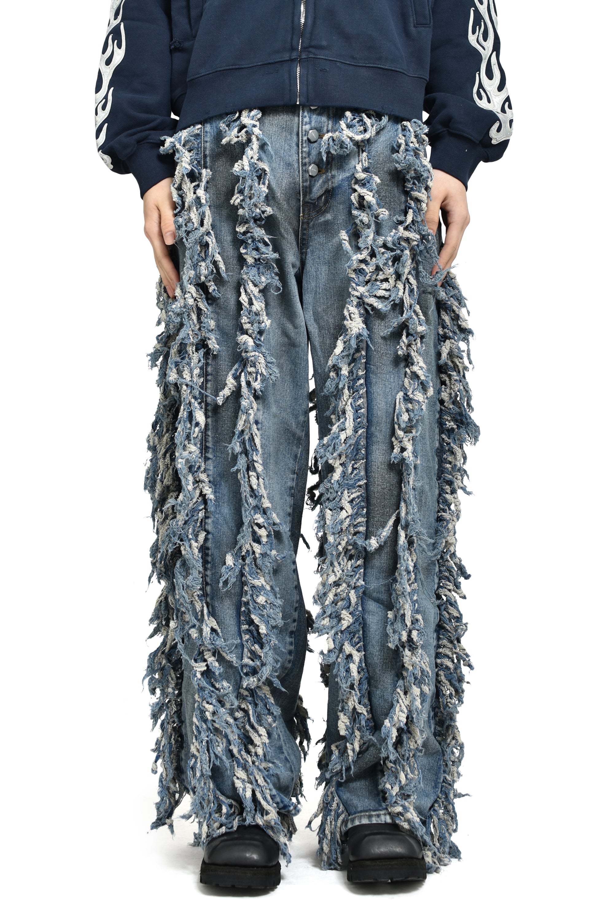 Thug Club サグクラブ FW25 ANGELS DENIM PANTS / BLU - NUBIAN ヌビアン