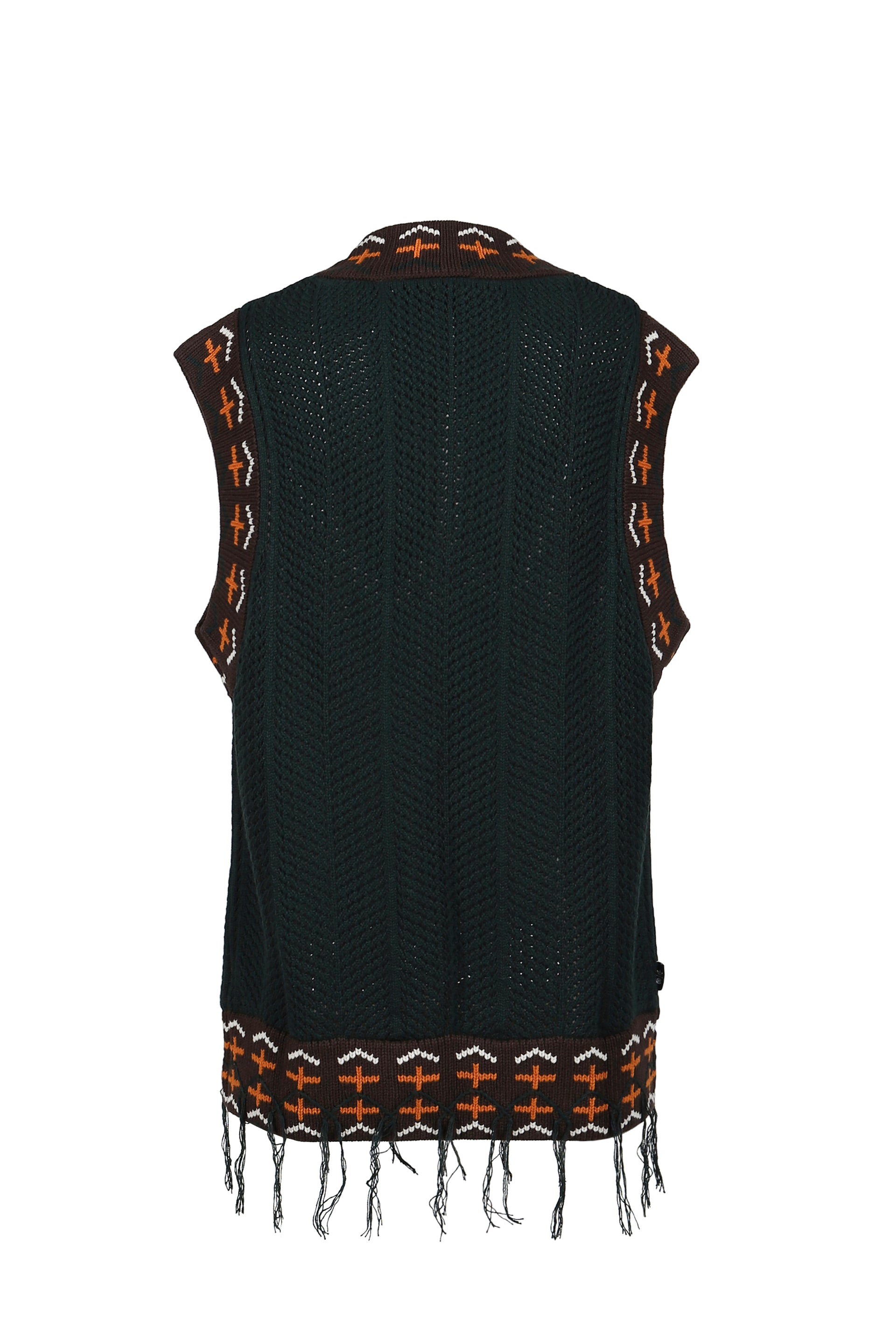KNIT VEST / GRN NIGHT