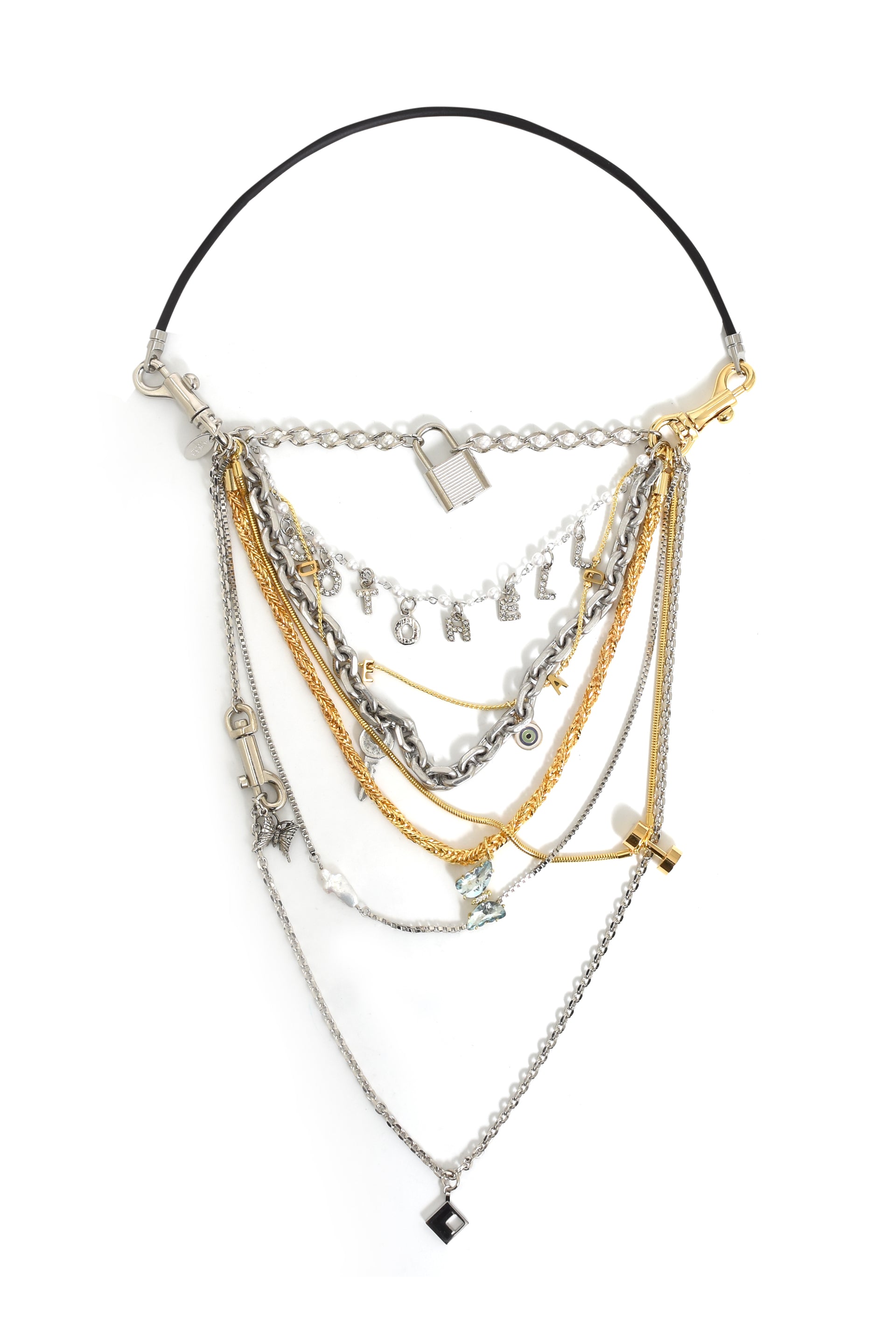 doublet × Colantotte MAGNETIC “GO TO HELL” NECKLACE / GOLD SIL