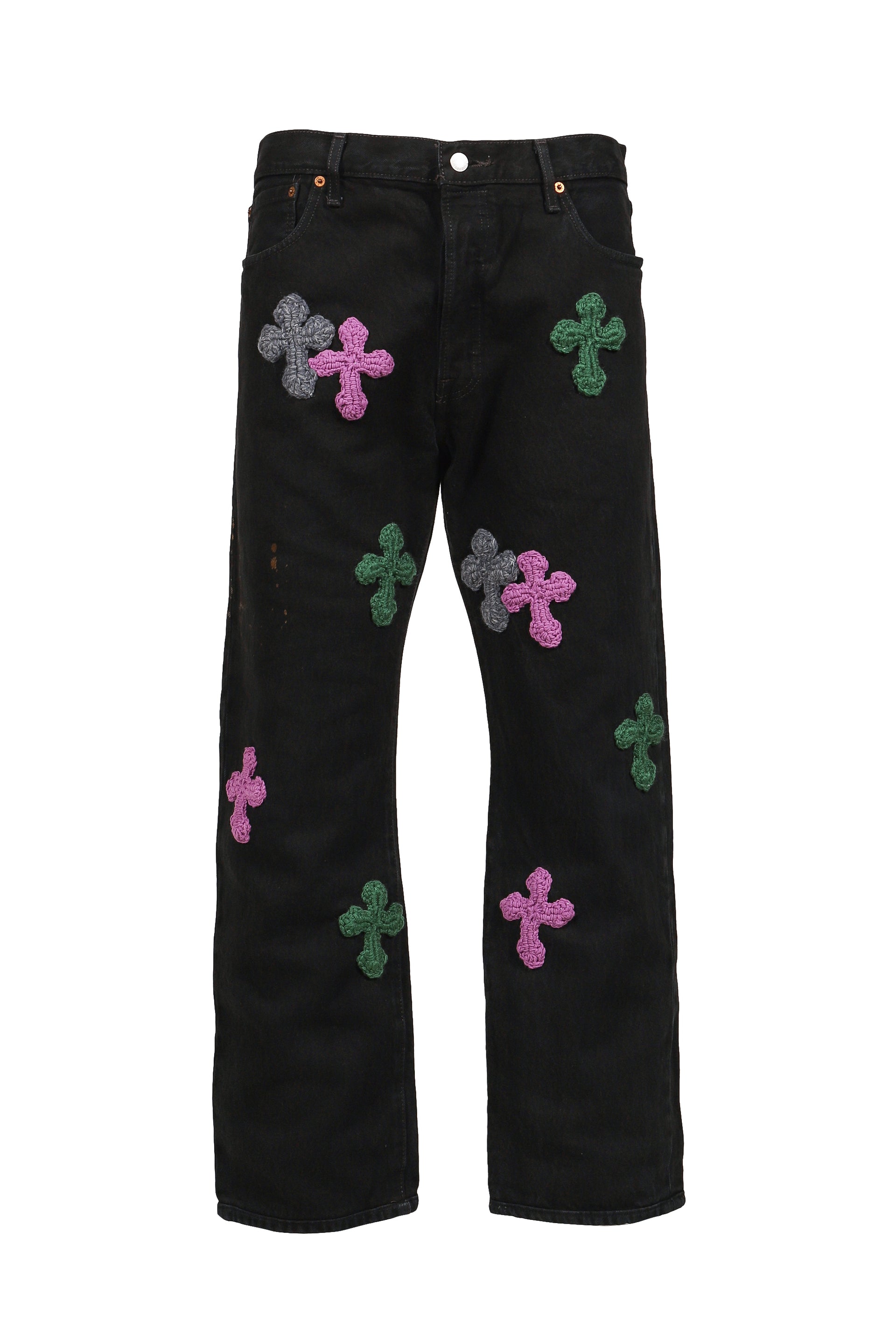 3D CROSS BLACK DENIM / BLK