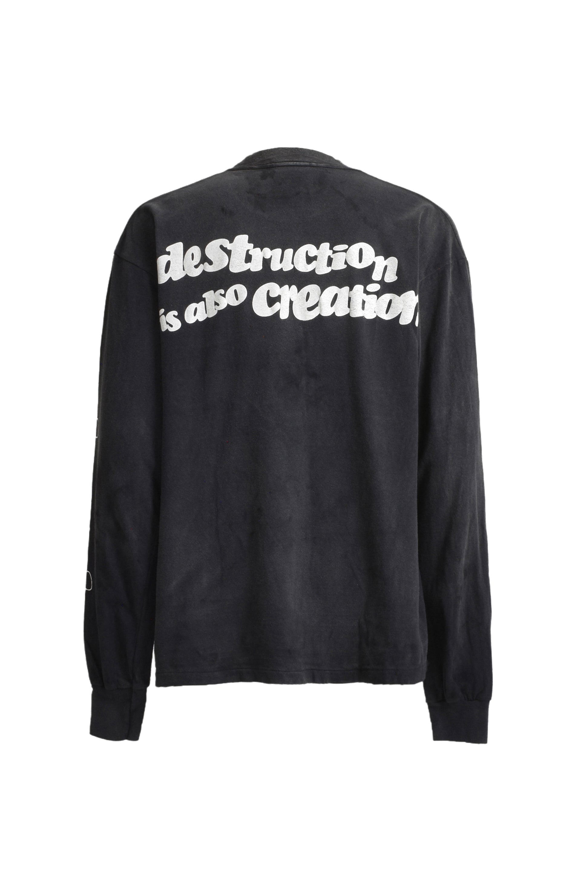 READYMADE L/S T-SHIRT DESTRUCTION BLK