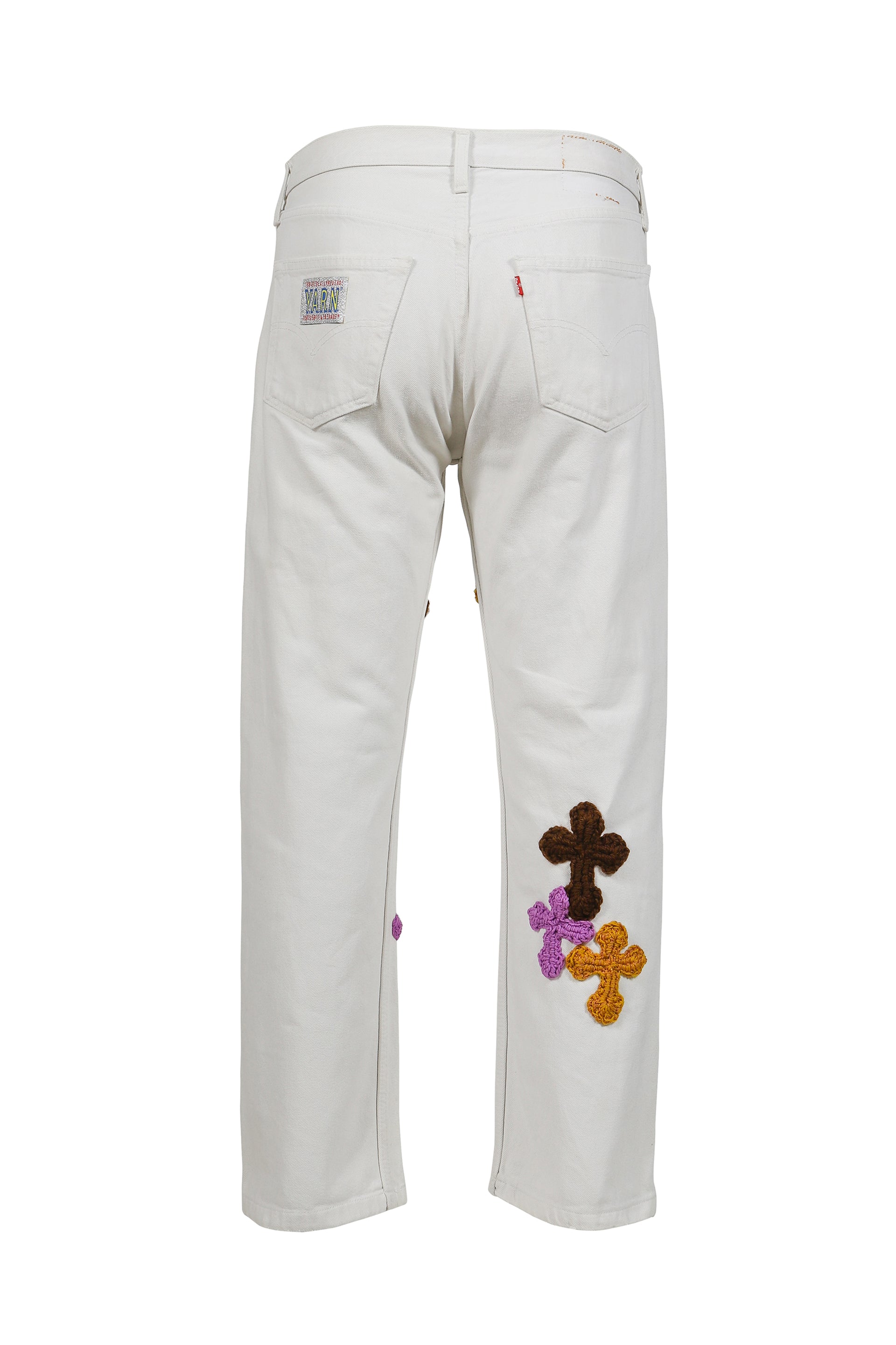 3D CROSS DENIM / WHT