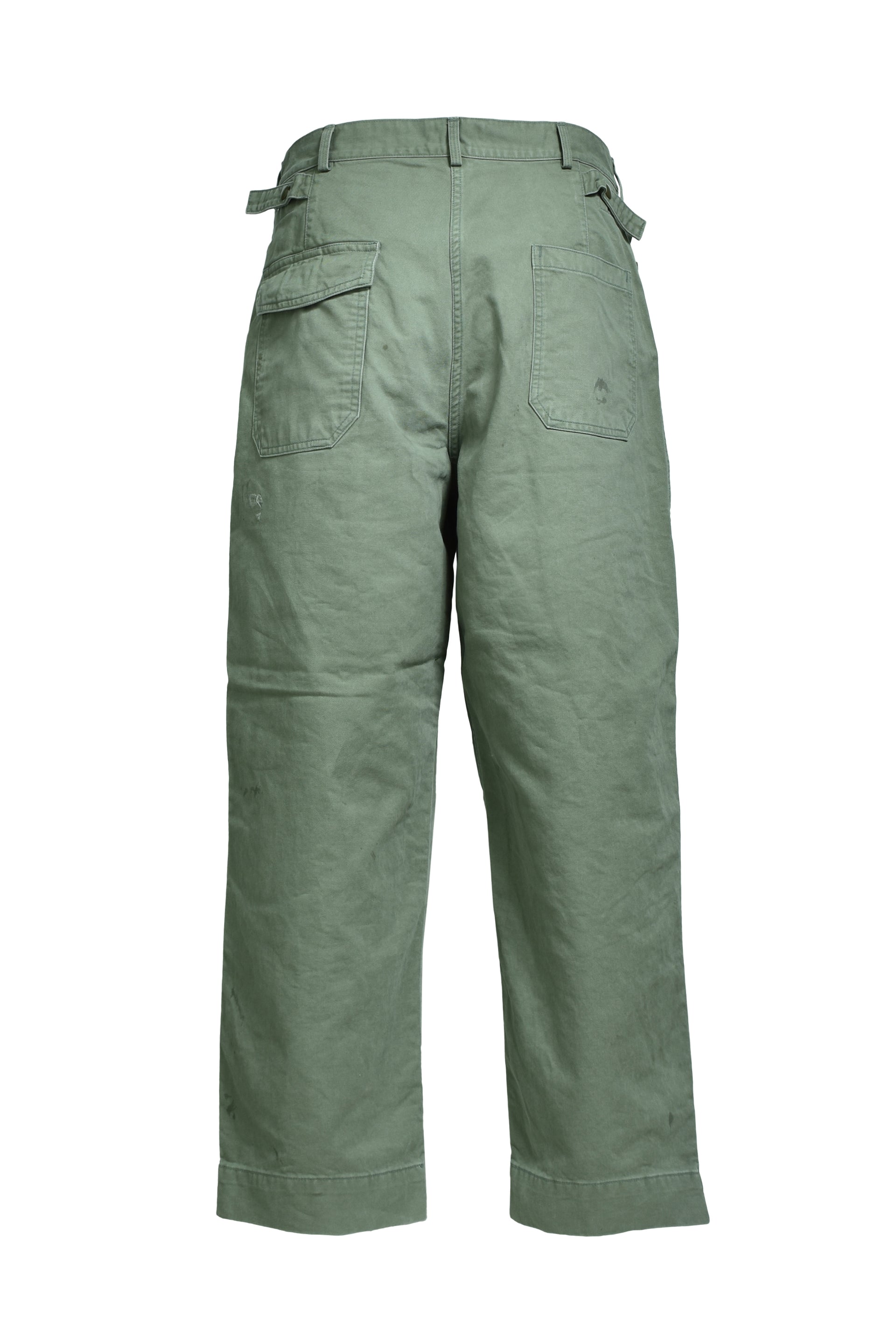 REPAIRED USAF MECHANIC PANTS / AGED SAGE GRN