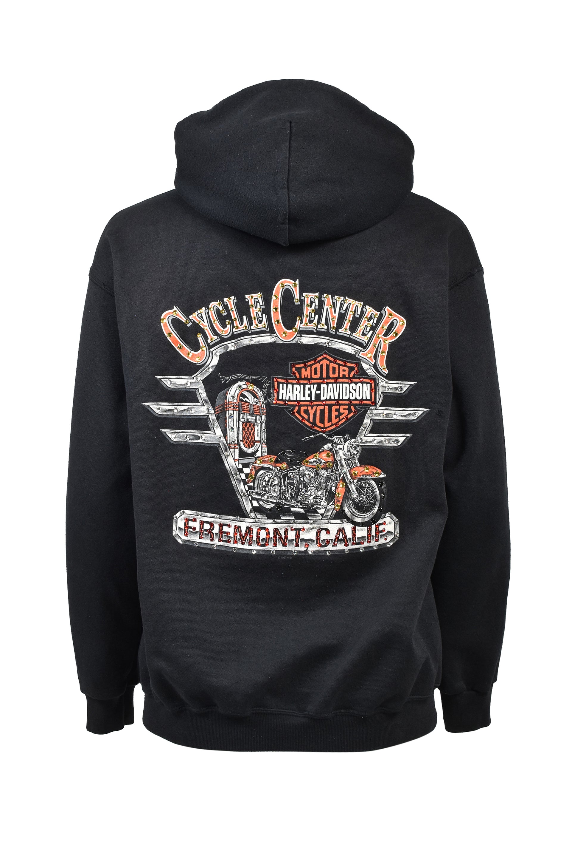 FREMONT CA ZIP HOODIE / BLK