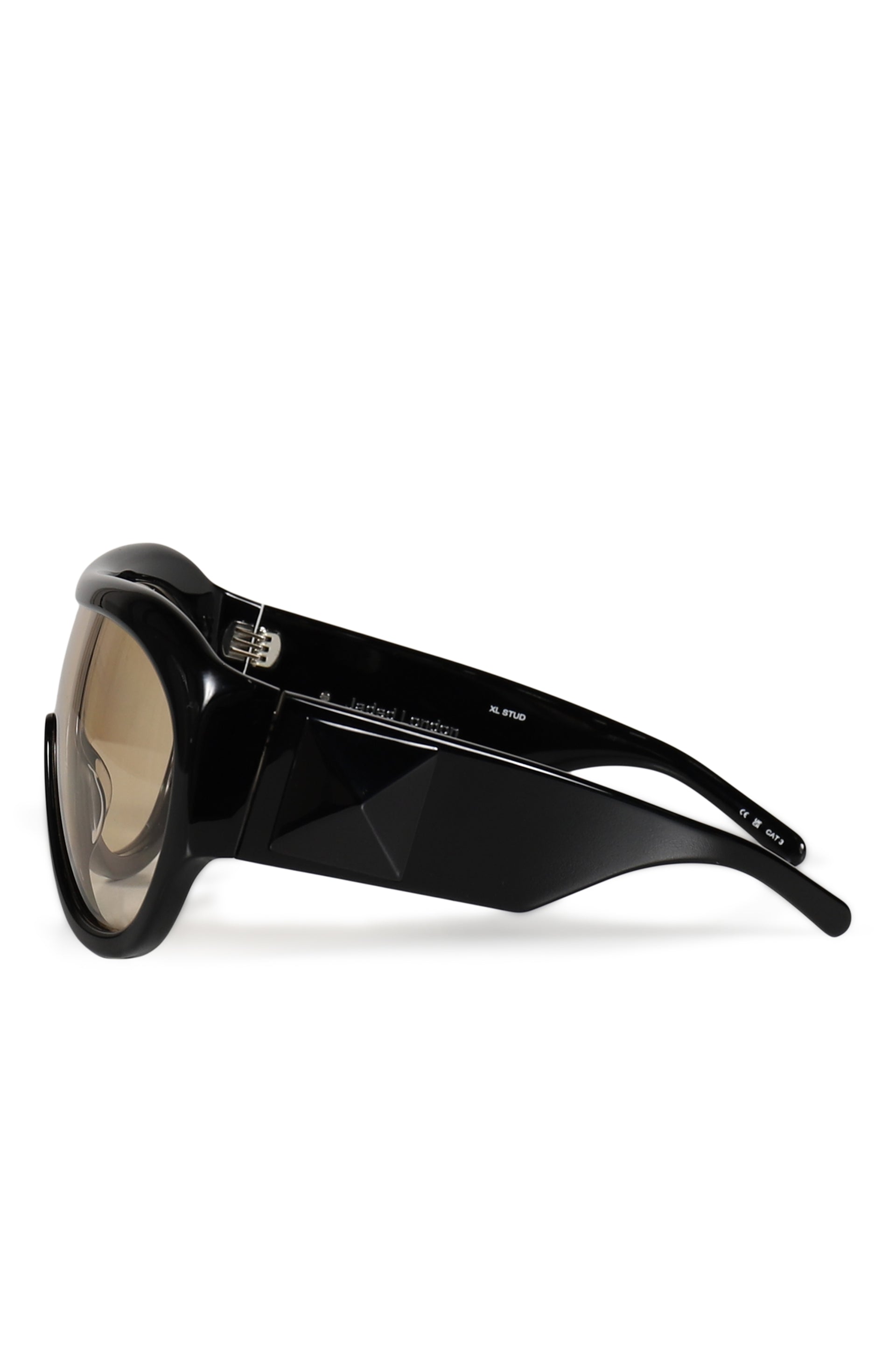 XL STUD SUNGLASSES - BROWN / BLK