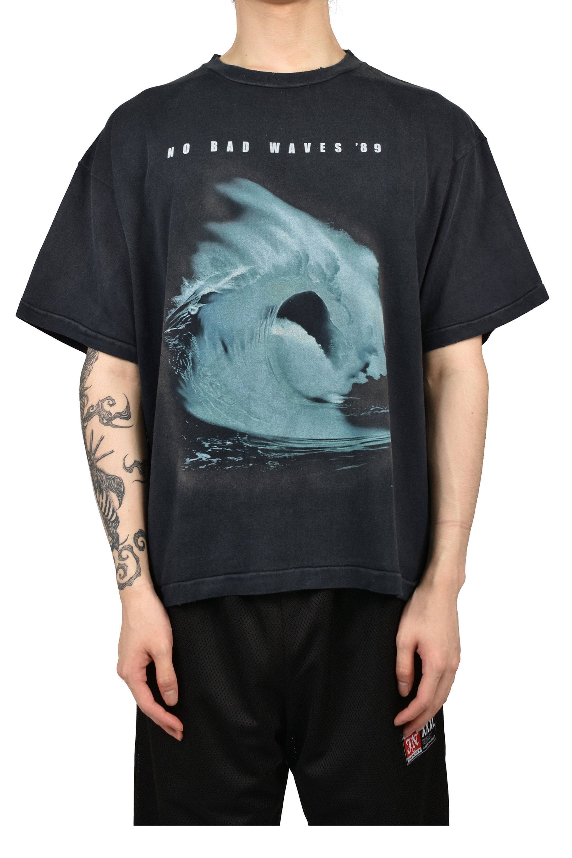 JUN/NAKAYAMA ジュンナカヤマ SS26 NO BAD T-SHIRTS / BLK - NUBIAN
