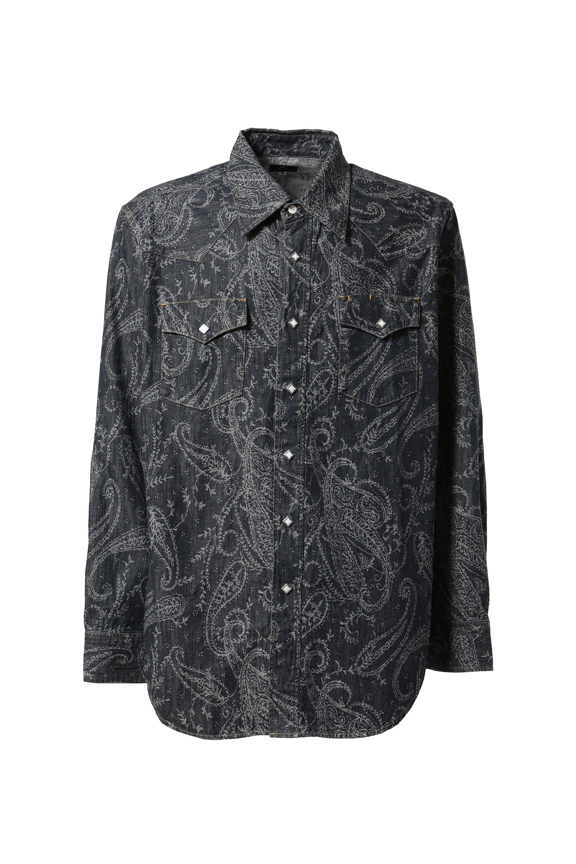 Needles FW23 WESTERN SHIRT - 8OZ DENIM / PAISLEY JQ