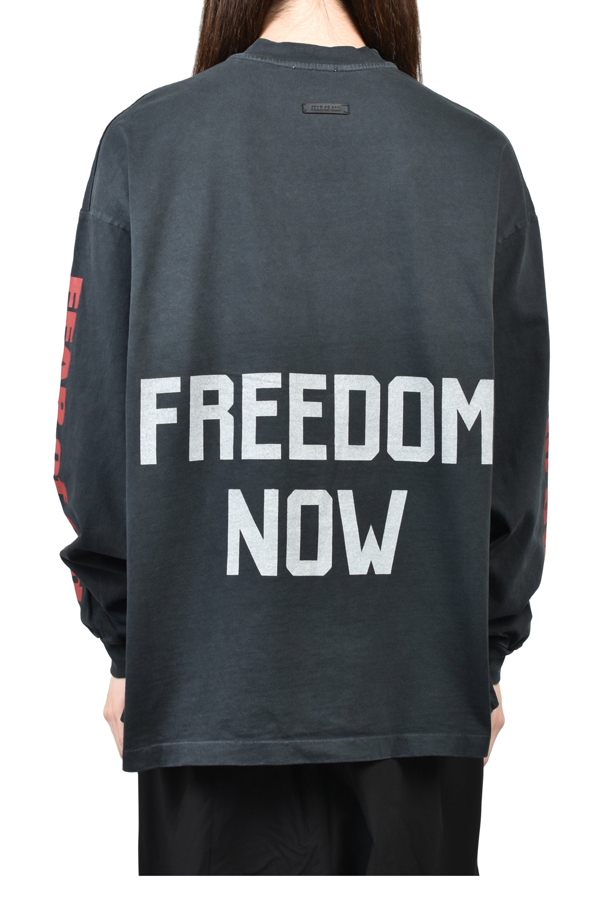 REAXED LS "FREEDOM" TEE / BLACK
