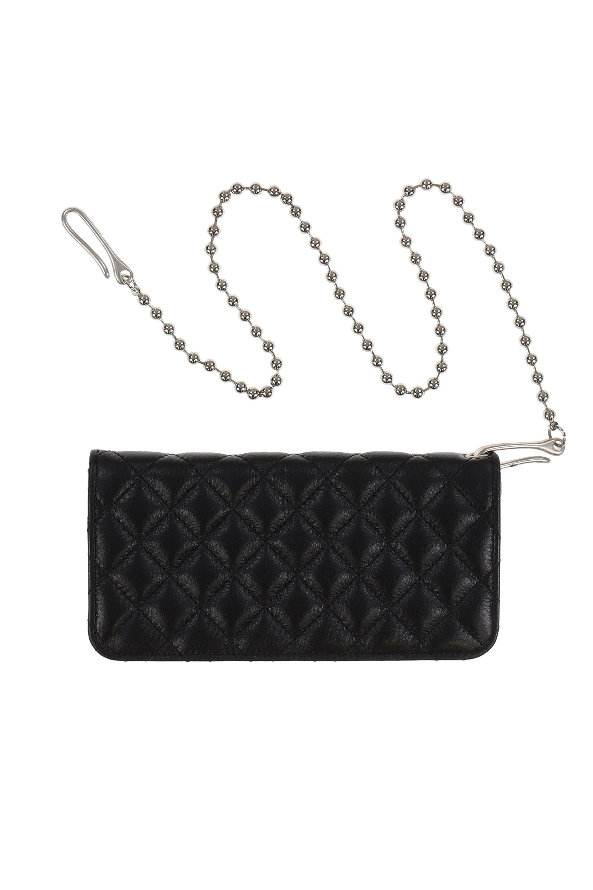 CHOPPER QUILTED LONG WALLET / BLK