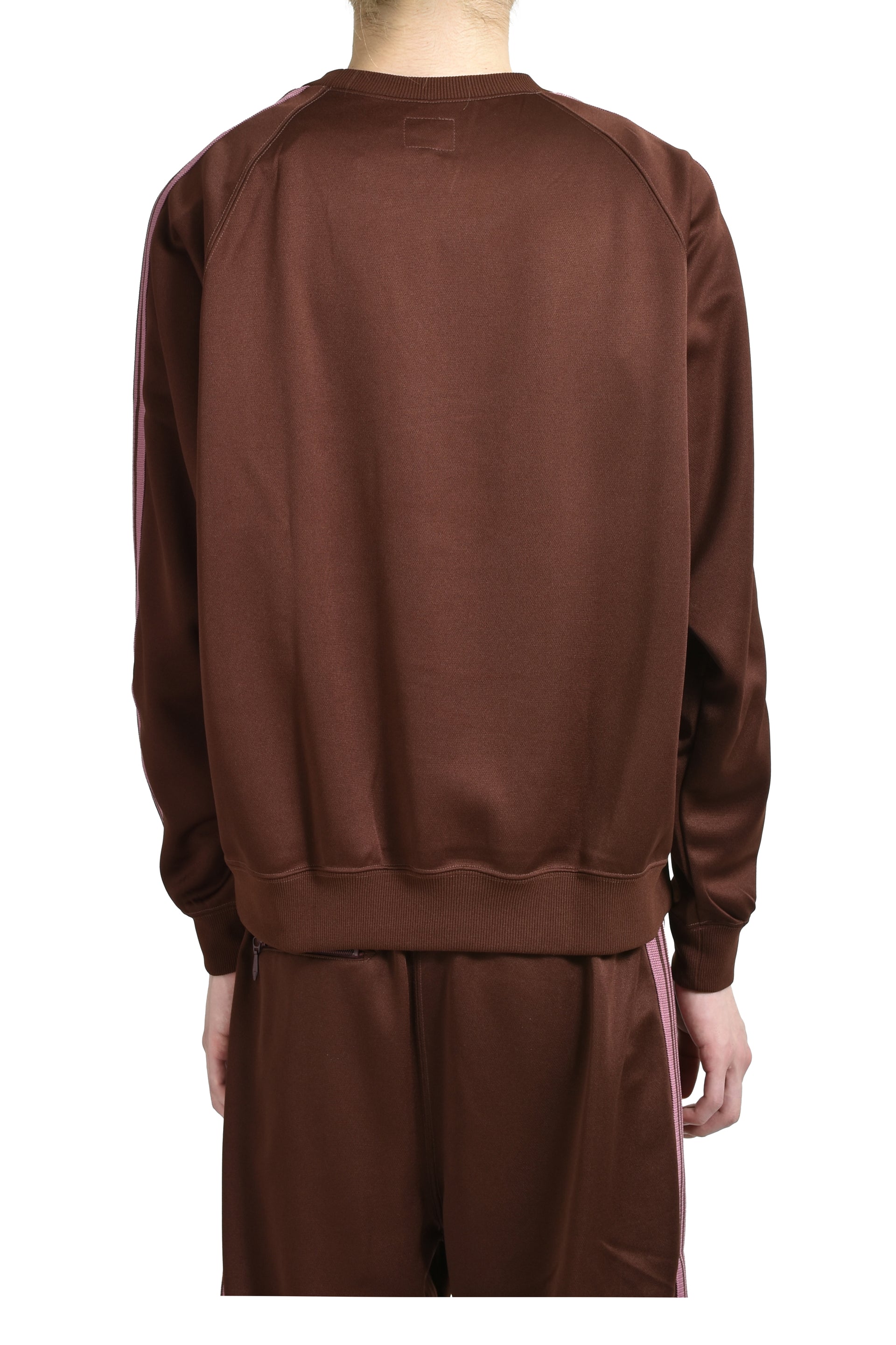 TRACK CREW NECK SHIRT - POLY SMOOTH / BRW