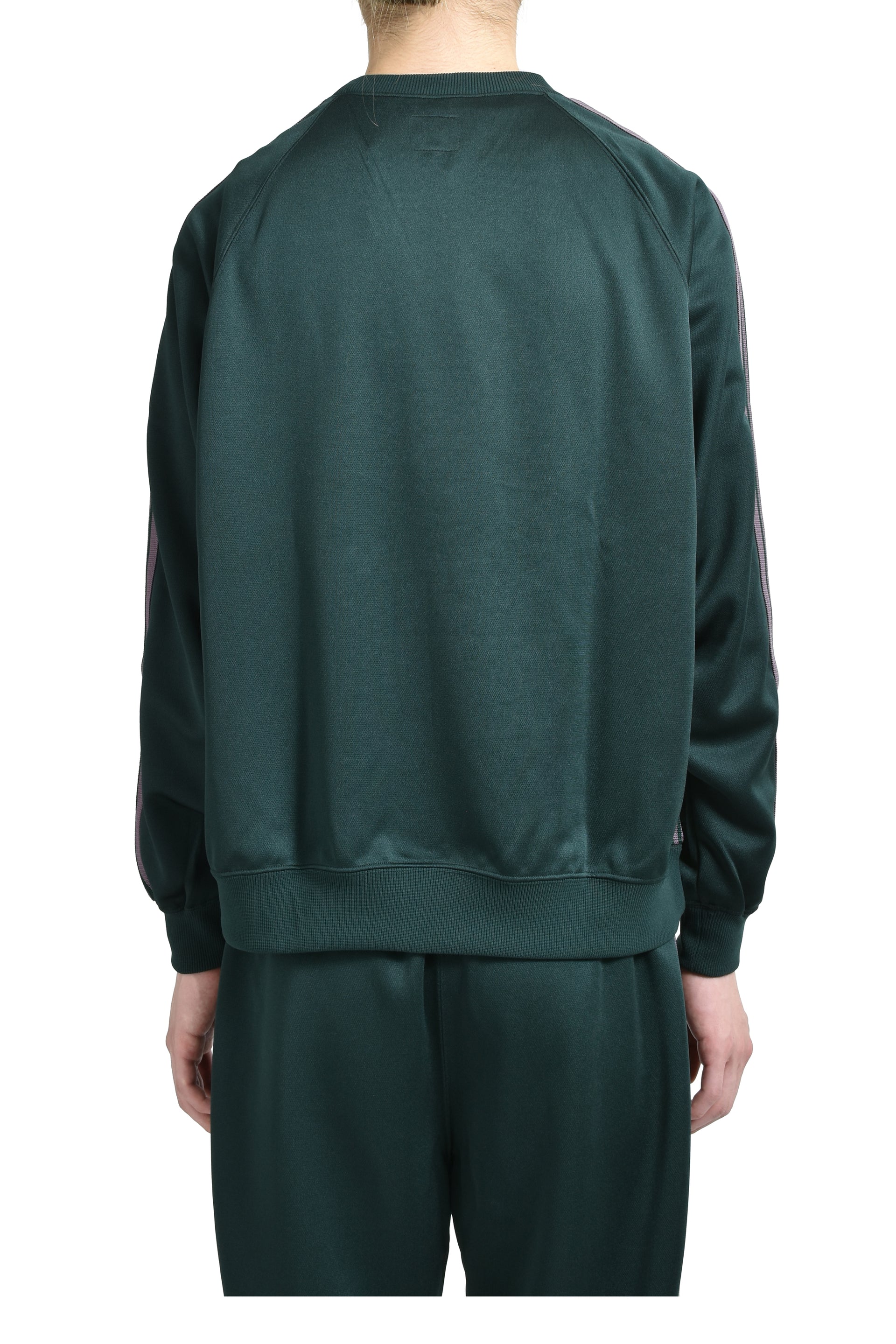 TRACK CREW NECK SHIRT - POLY SMOOTH / GRN