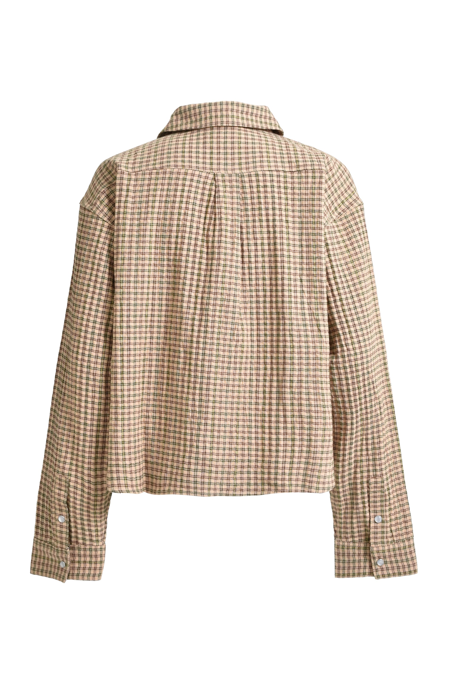 BREATH SHORT CHECK SHIRT / BEI BRW