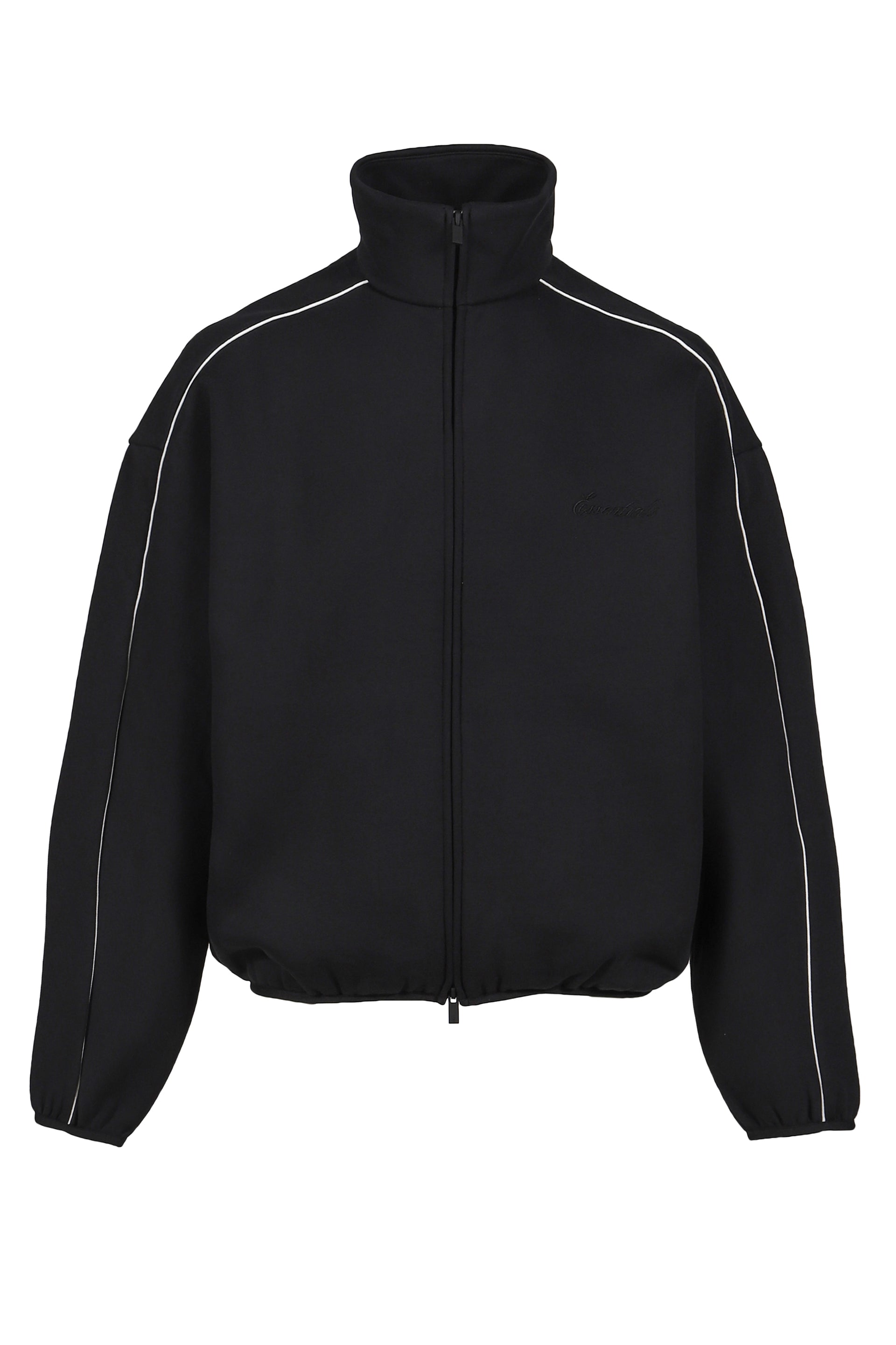 MODERN FIT FLEECE TRACK JACKET / JET BLK/CLOUD WHT