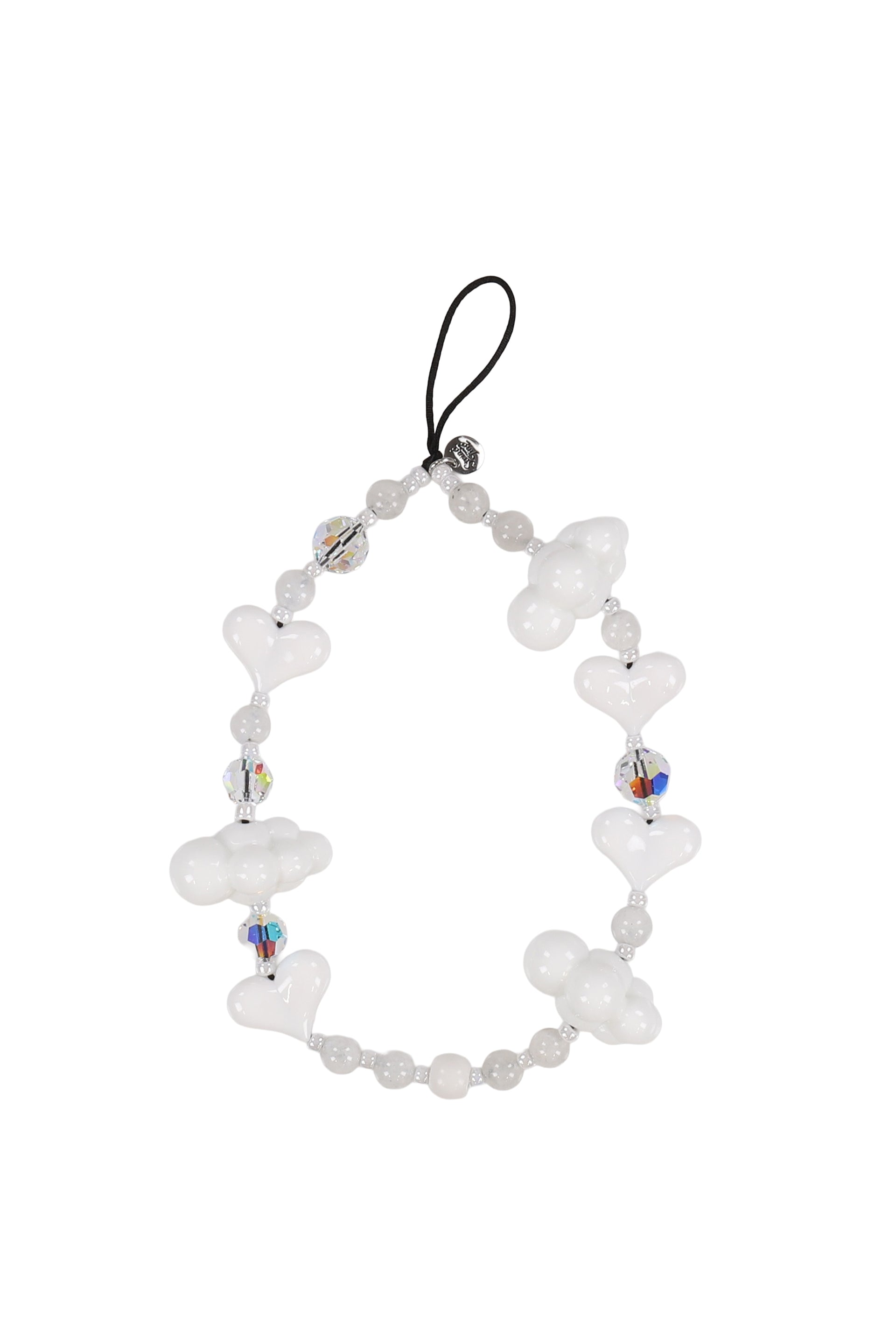 LUX KAWAII MOONSTONE WRISTLET PHONE STRAP / WHT