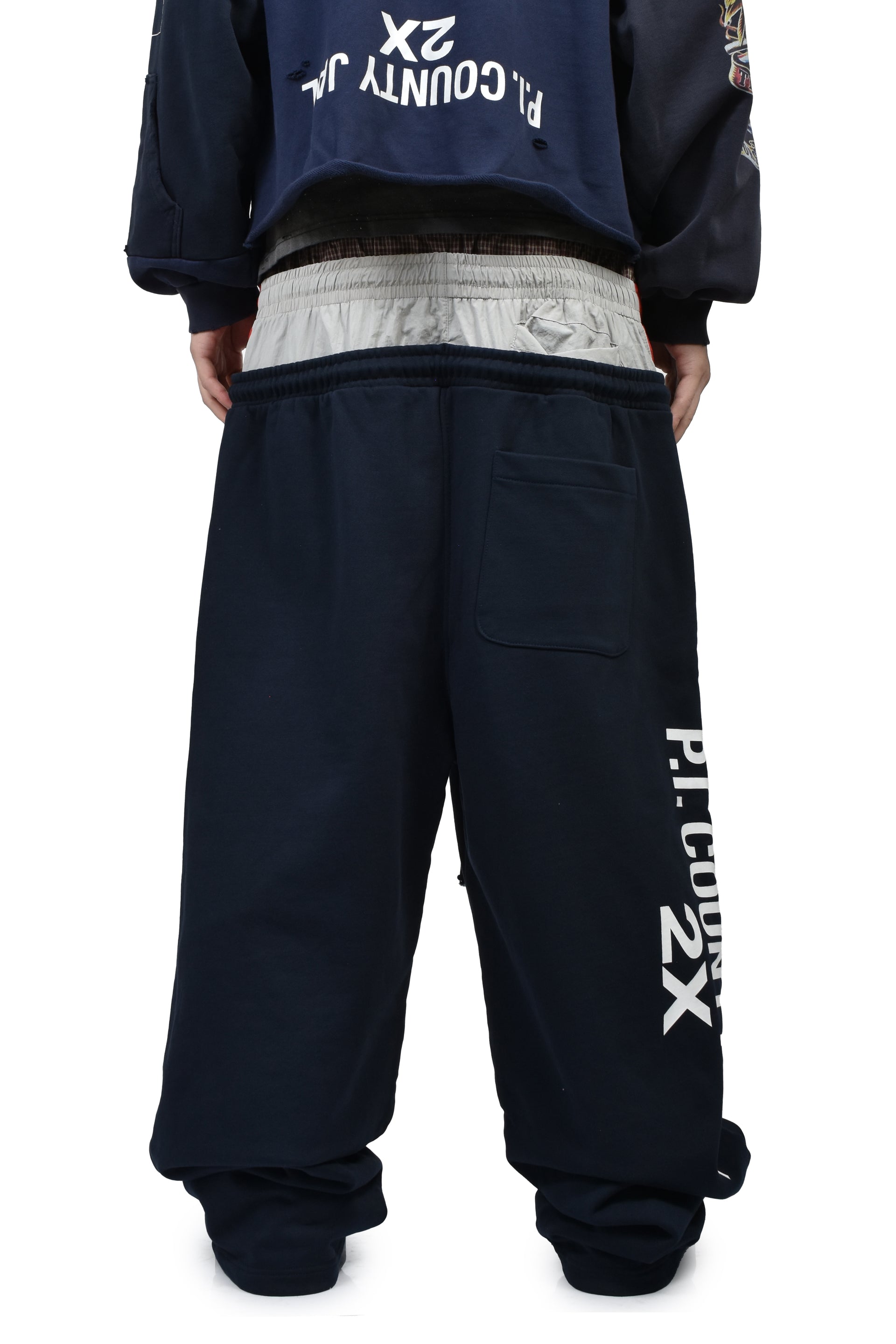 3 LAYERED SWEATPANTS (EXCLUSIVE) / NVY