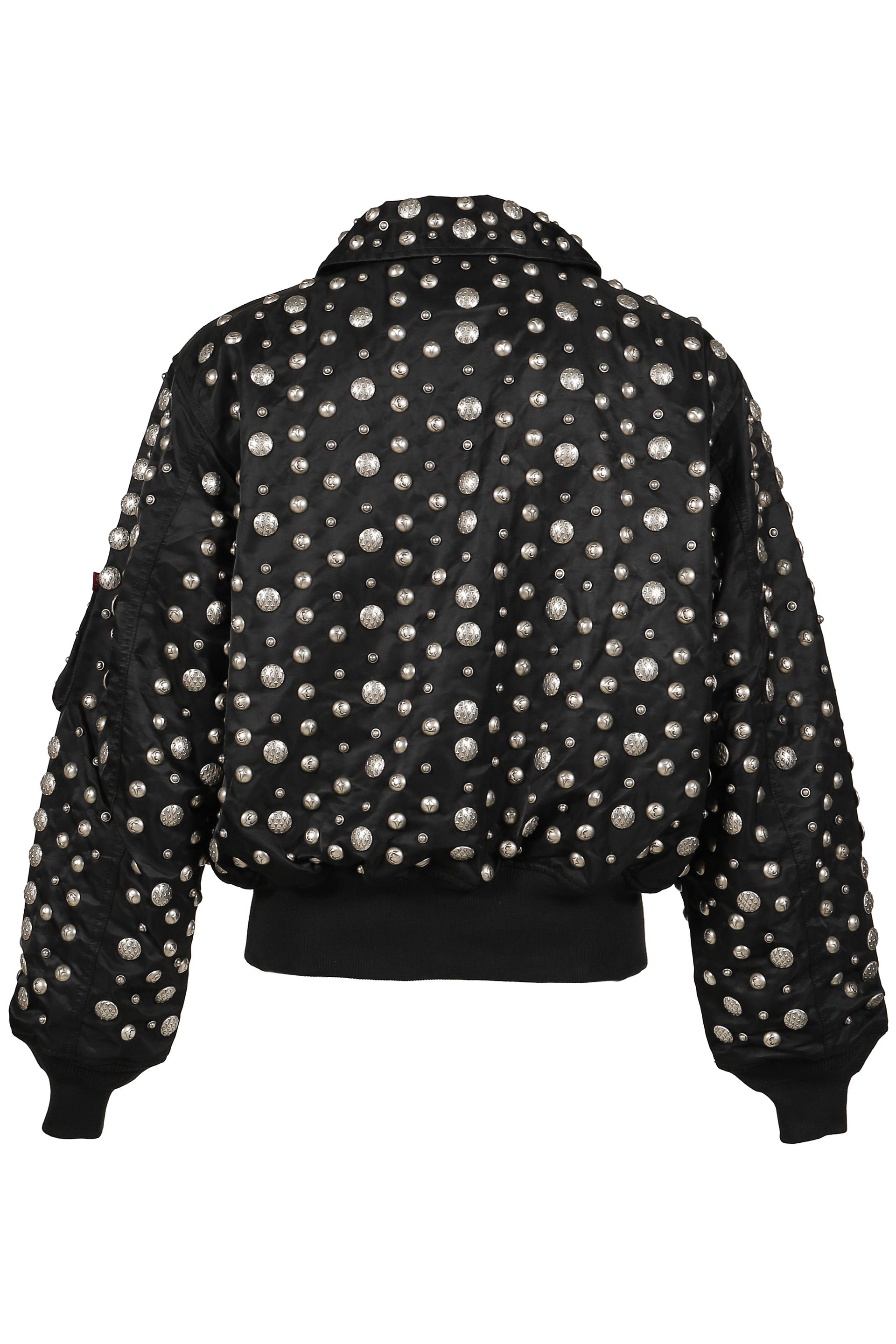 AI CWU 45/P FLIGHT JACKET (ALL OVER RIVET VERSION) / BLK