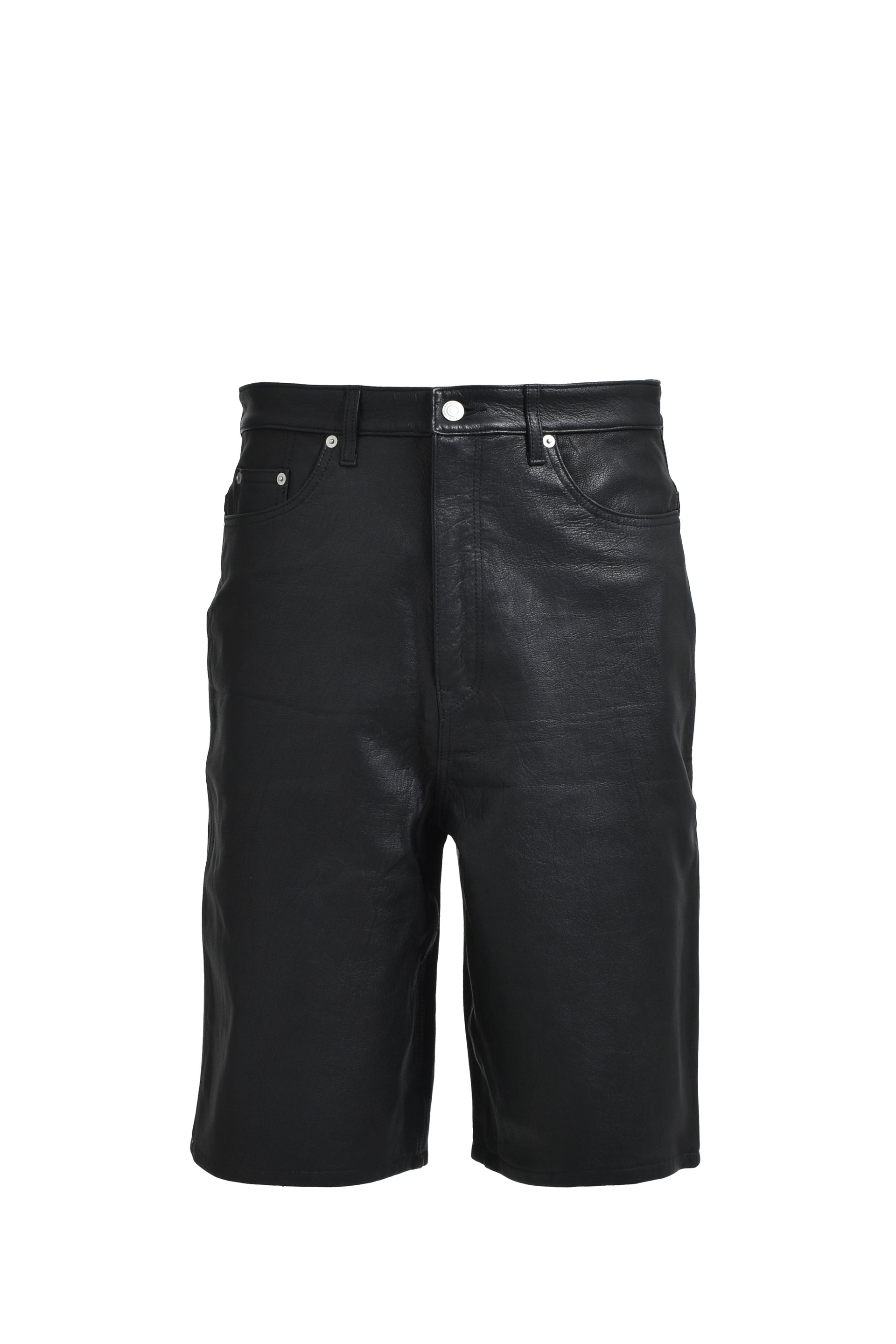 BREATH NEWRICH LEATHER SHORTS / BLK